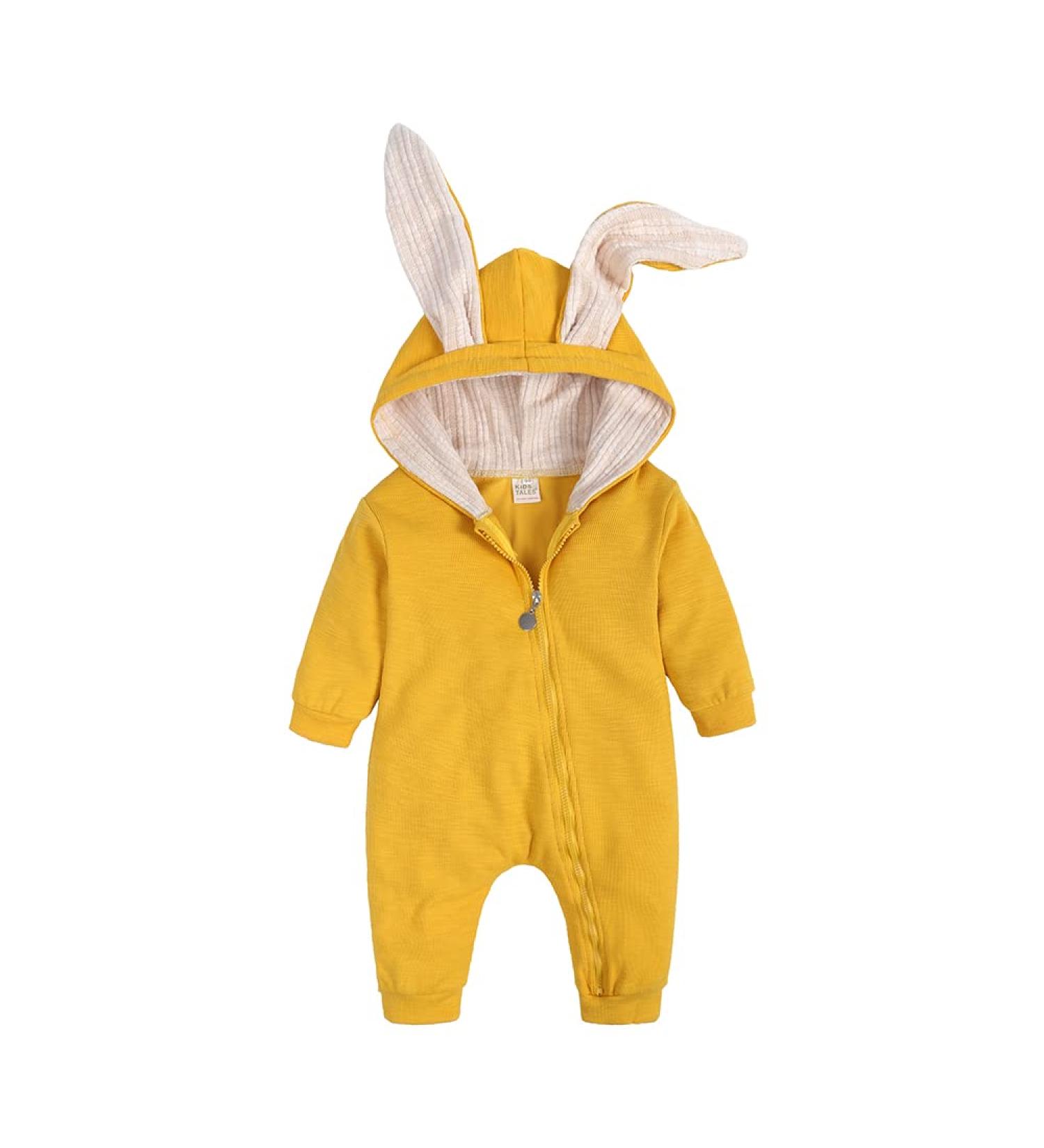 Kids Tales Newborn Baby Winter Rabbit Ear Hooded Romper - Size 6-9 Months, Color 04 - Buy Online on SooperMarket.com