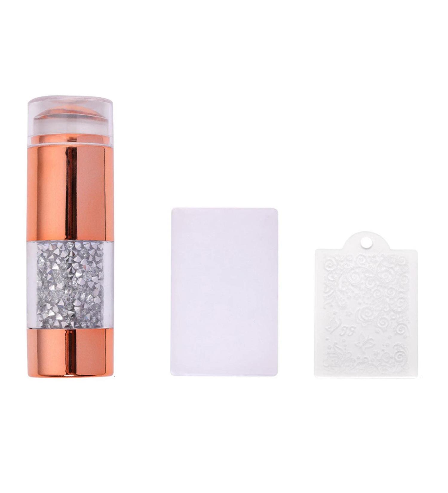 Ventdouce Double-Head Nail Stamp Set - Transparent French Nail Art Tool for DIY Manicure & Polish - Buy Online on SooperMarket.com