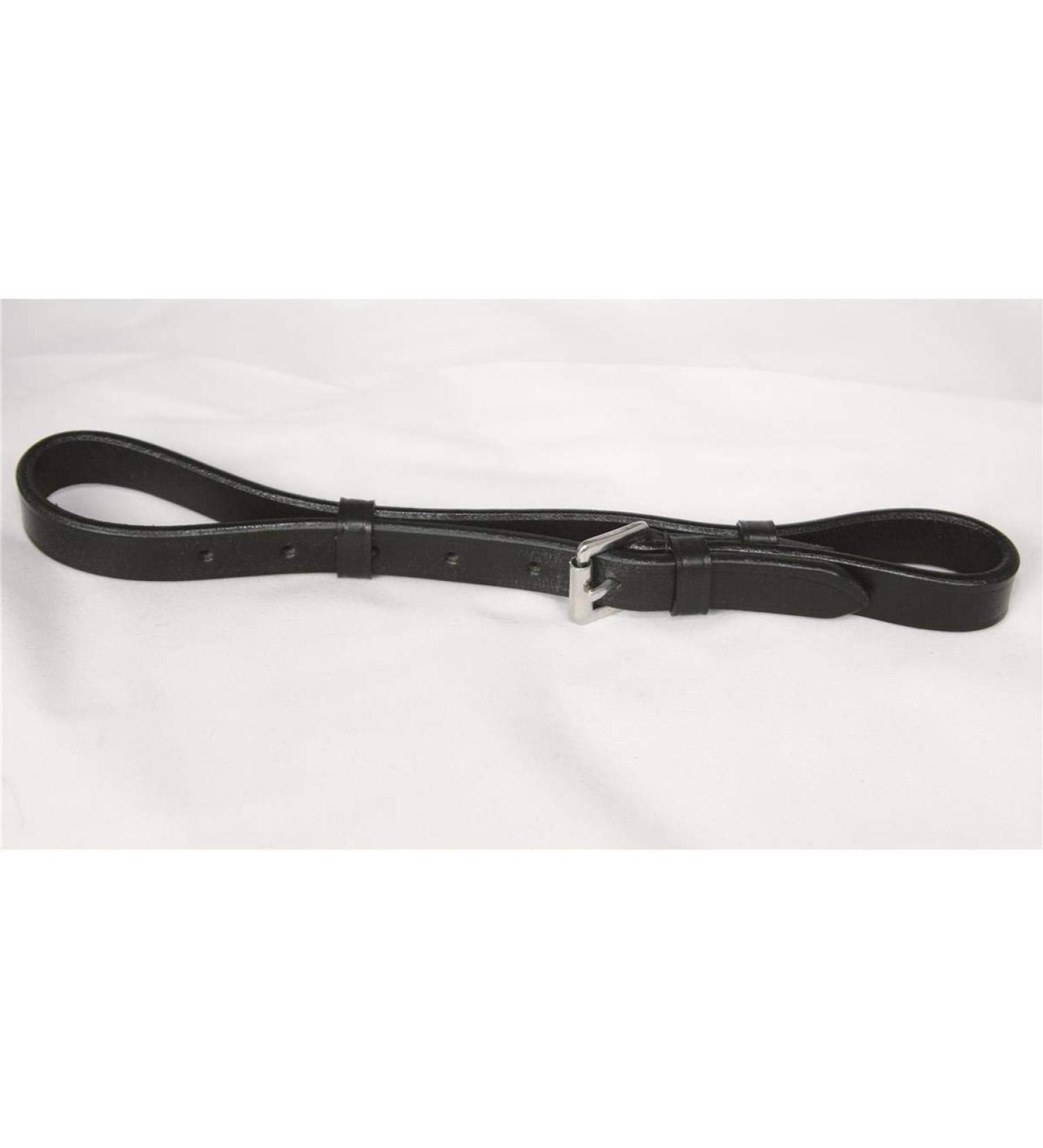 Hans Melzer rear strap for Swedish noseband black/silver XL Warmblood