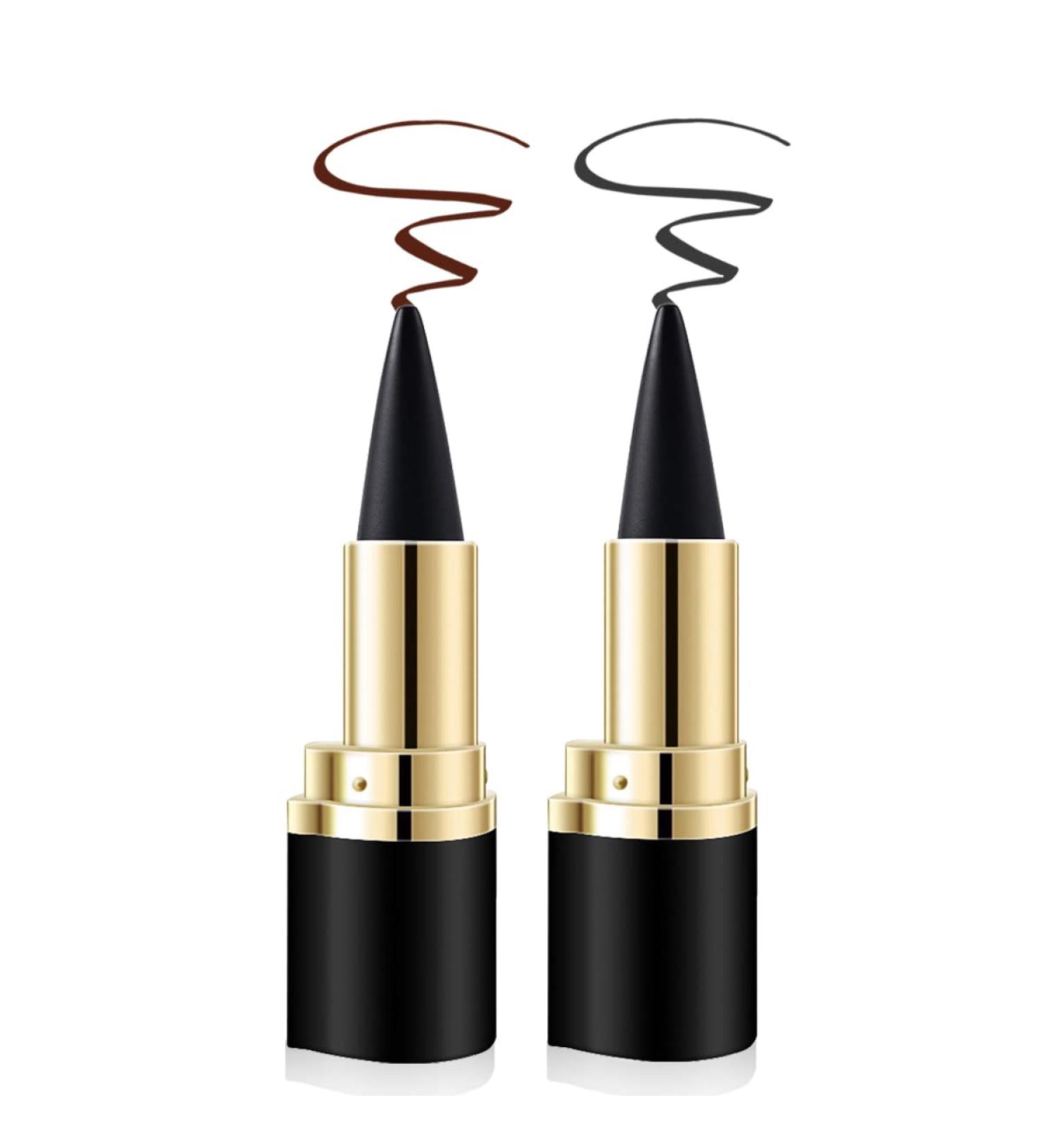 Aaiffey Gel Eyeliner Set - Waterproof Smudge Proof Eye-liner Pencil for Women - Long-Lasting Matte Black/Brown (04 Black + 03 Brown) - Buy Online on SooperMarket.com
