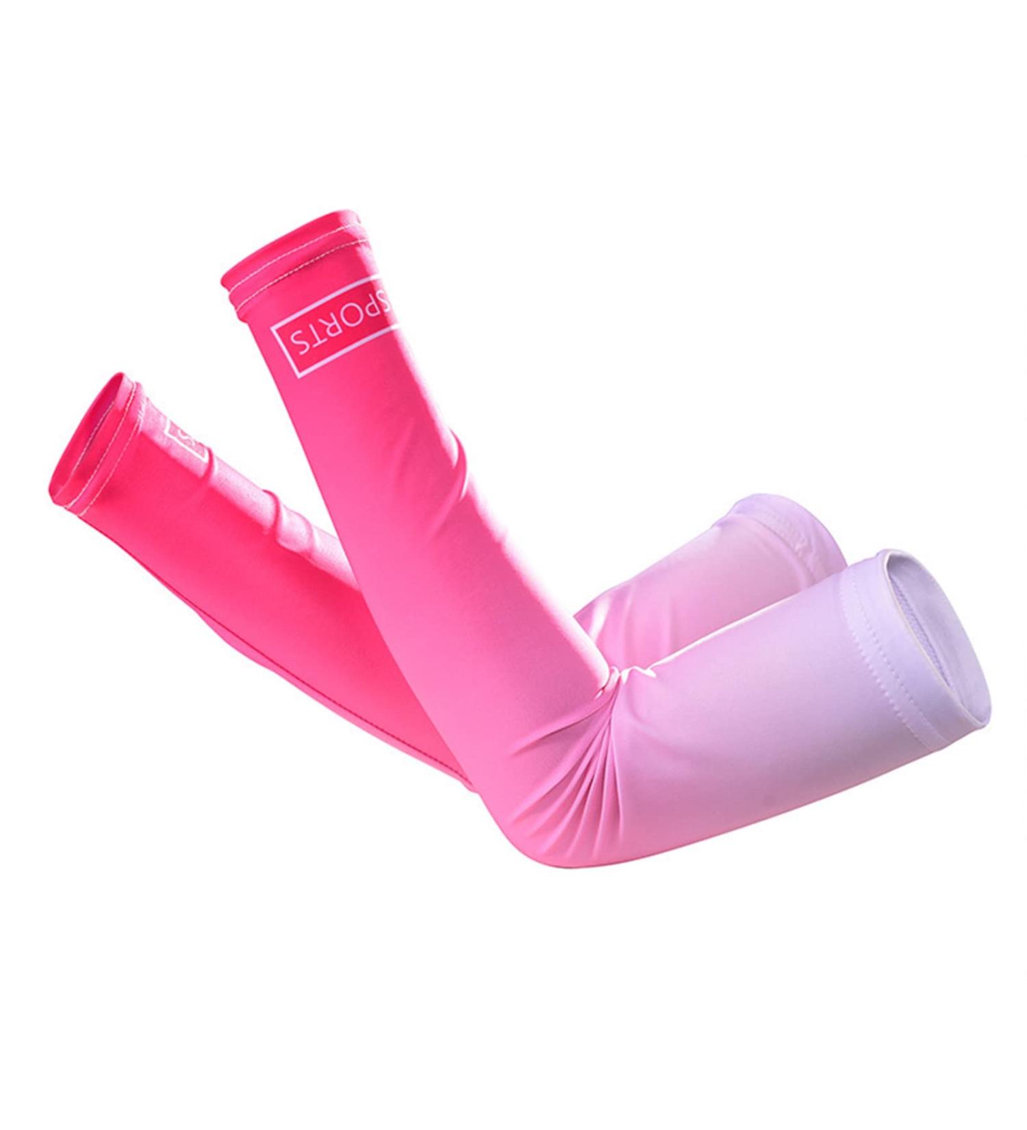 WskLinft 1 Pair Arm Sleeve -pilling Breathable Fine Stitching Quick-drying Arm Sleeve for Exercise Pink - Buy Online on SooperMarket.com