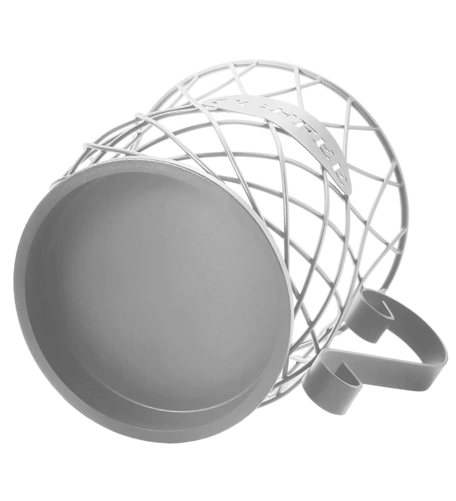 capsule coffee storage creamer container coffee espresso Fruit Storage Basket concentrate Fruit tray 20x19cm Silver - Buy Online on SooperMarket.com