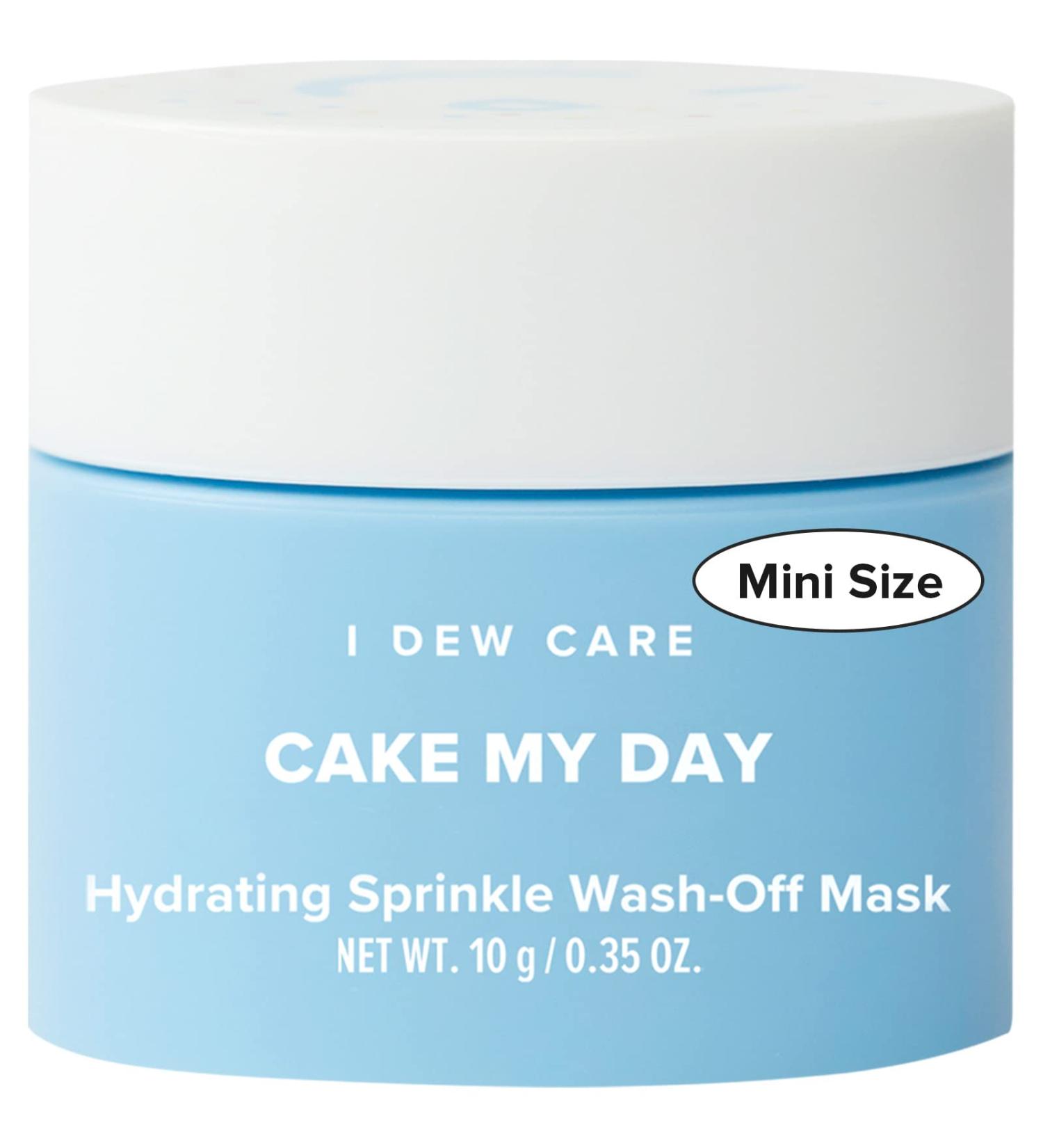 I Dew Care Cake My Day Mini Wash-Off Face Mask | Hydrating & Refreshing for Dry Skin with Hyaluronic Acid - 0.35 oz - Buy Online on SooperMarket.com