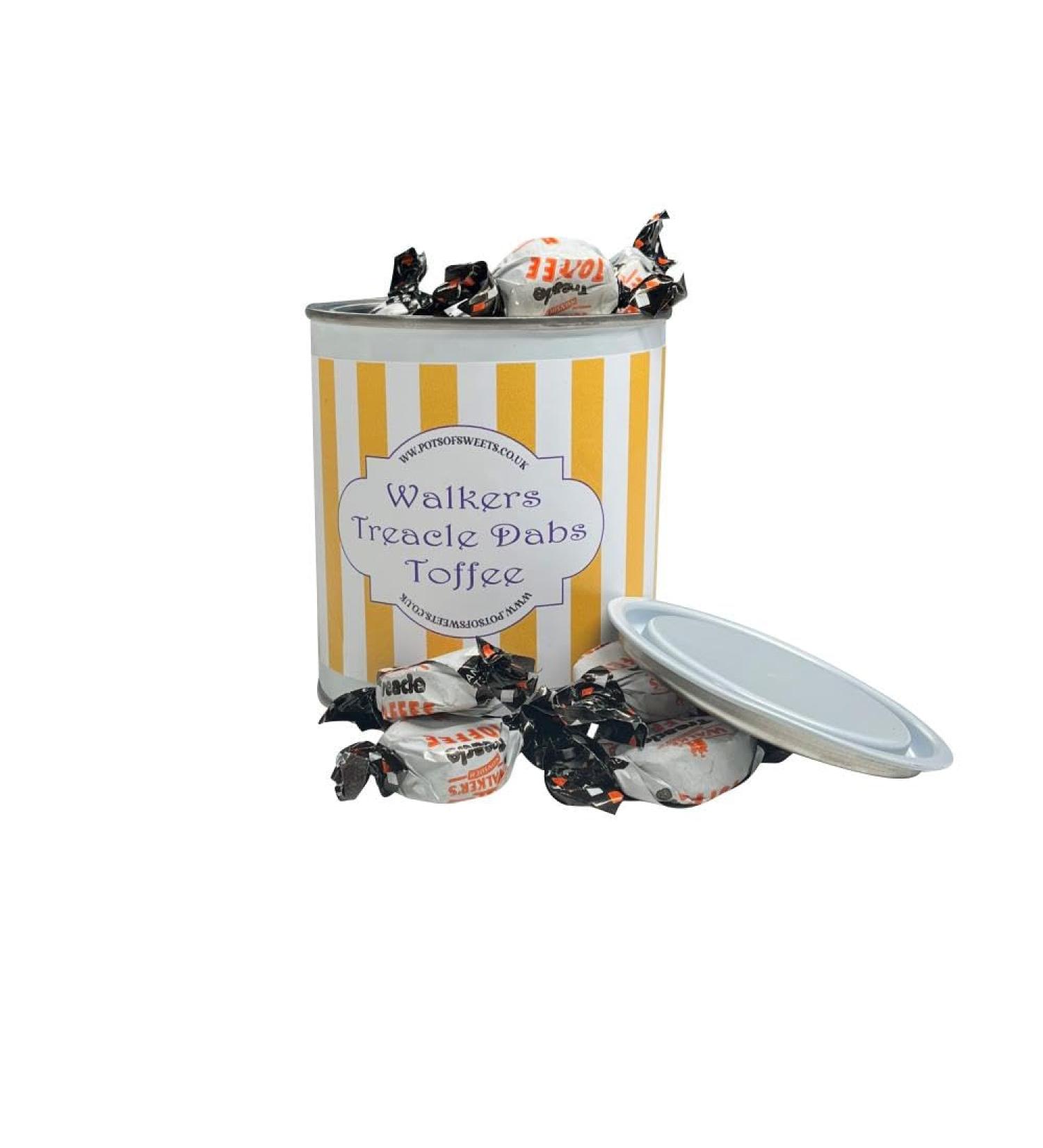 Personalized Customise With Your Own Message 250g Paint Pot Tin of Walkers Individually Wrapped Treacle Dabs Toffees - Buy Online on SooperMarket.com