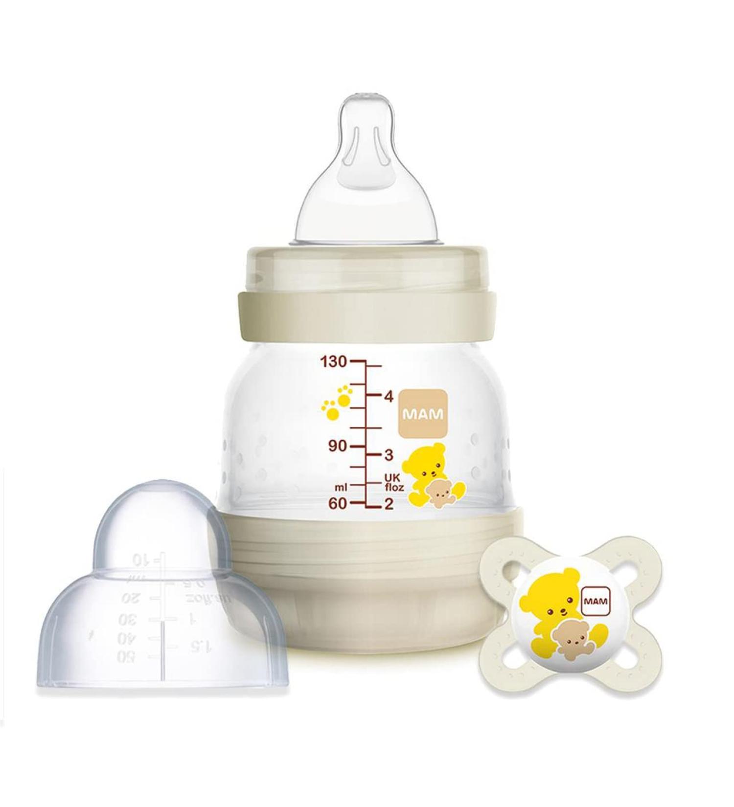 Newborn Easy Start Anti-Colic 4.5-Ounce Bottle with Pacifier Set  Teddy Bear  0-2 Months  transparent  2 Piece Set