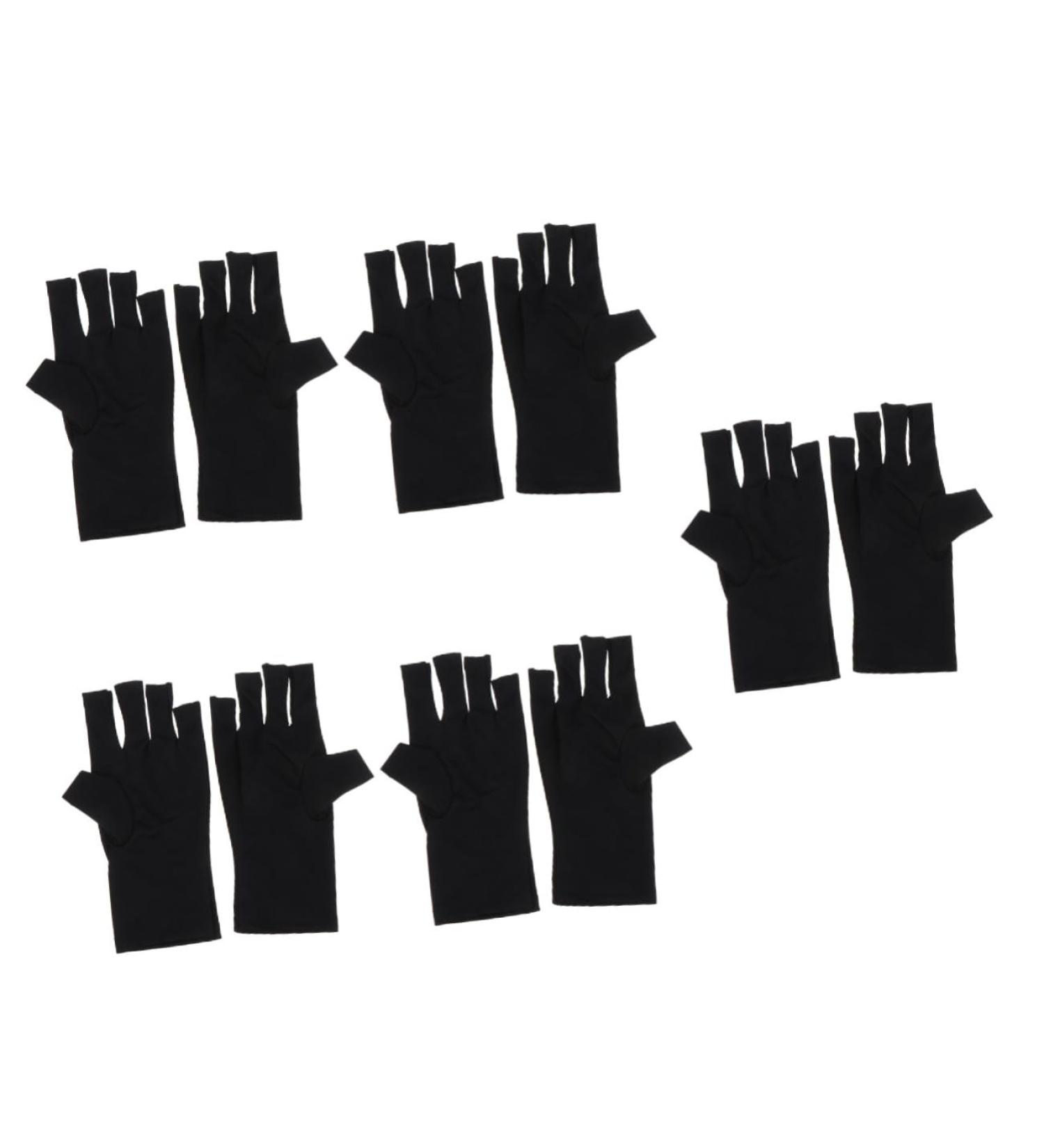 Healeved 5 Pairs Nail Gloves Fingerless Gloves Driving Gloves Nails Gel Sun Protection Gloves Uv Gloves Led Gloves Womens Gloves Manicure Gloves Miss Skin Care Polyester Light - Buy Online on SooperMarket.com