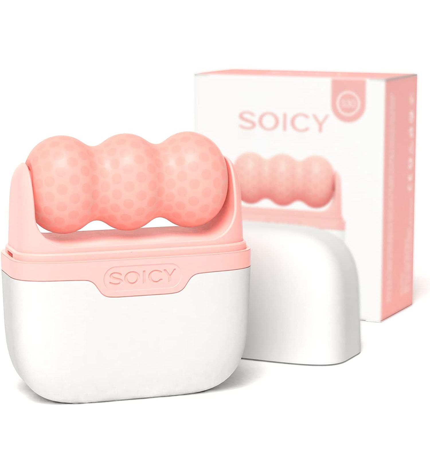 Buy Ice Roller for Face & Eyes - 2 in 1 Facial Skin Care Tool | Reduce Puffiness & Relieve Migraine - Pink Carry Case Included - Buy Online on SooperMarket.com