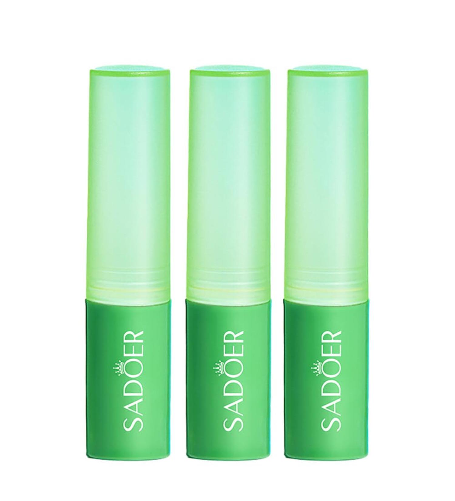 Aloe Vera Lipstick Set of 3 Moisturizing Lip Balm Repairing Lip Balm Aloe Vera Lip Gloss Plumping Effect Lipstick for Dry and Cracked Lips Lip Care - Buy Online on SooperMarket.com