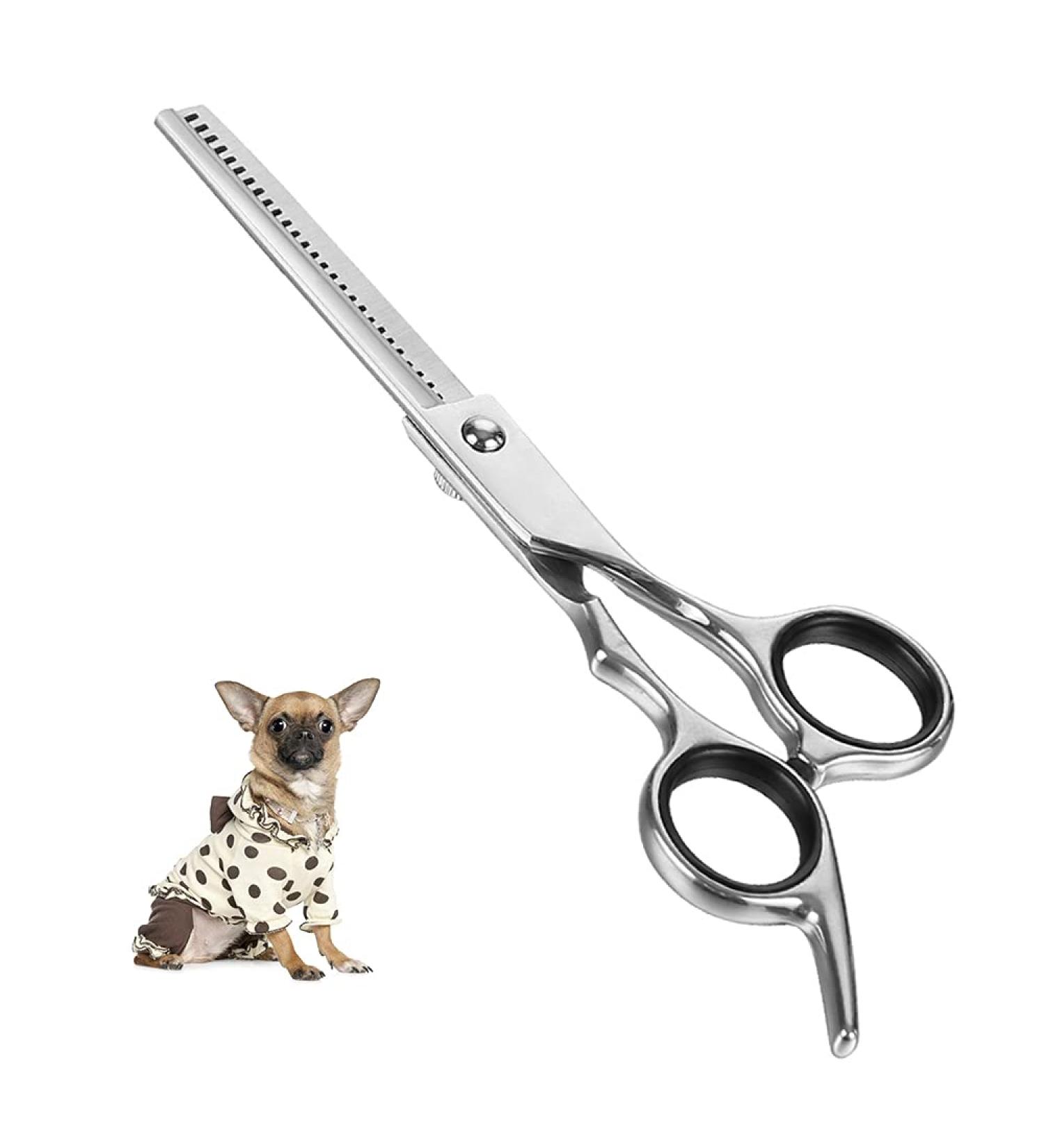 Professional Stainless Steel Dog & Cat Grooming Scissors | Eye Cutting Tools | 17x6.6cm Fello Care - Buy Online on SooperMarket.com