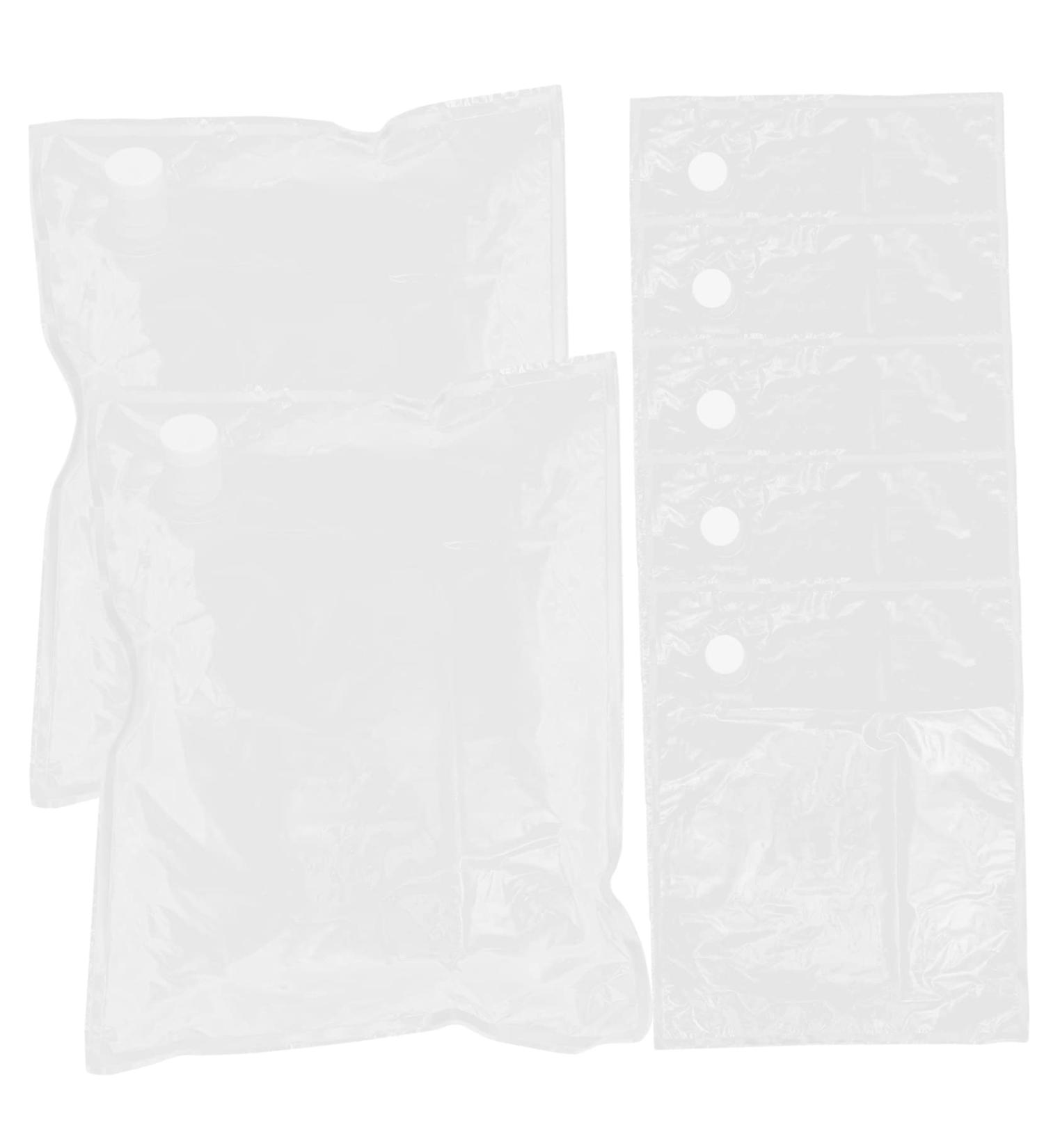 FRCOLOR Foldable Travel Bag Set - 6pcs Clear Airport Liquid Bags Transparent Travel Accessories 53x48cm - Ideal for International Travel - Buy Online on SooperMarket.com