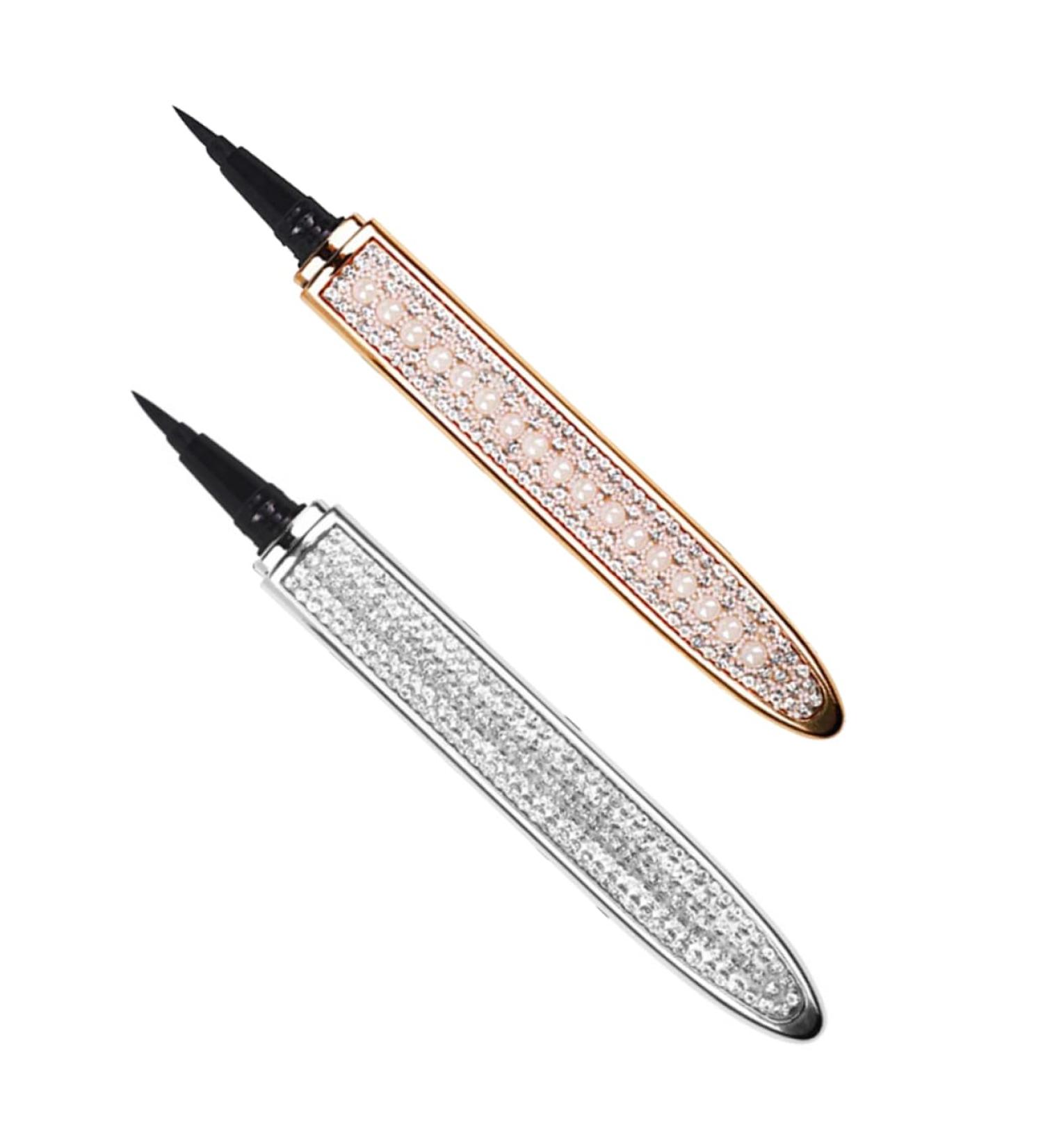 HAPINARY 2pcs Diamond Eyeliner Metallic Eyeliner Elf Eyeliner Lash Accessories Makeup Pens Rose Gold Plated 1 count (Pack of 1) Assorted Color - Buy Online on SooperMarket.com