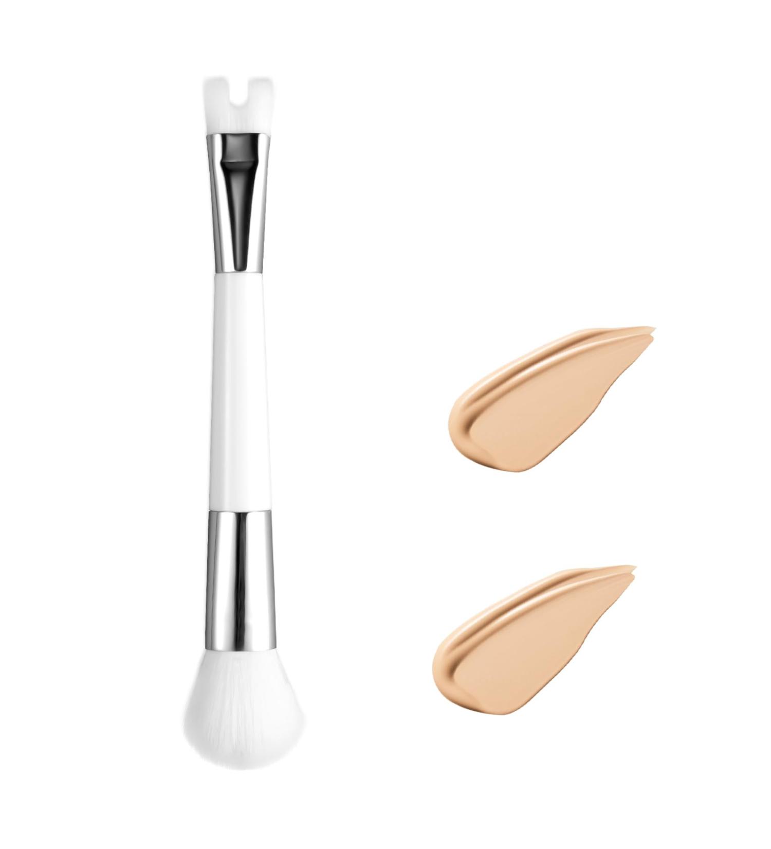 Shop U Shape Nose Brush - 2 in 1 Contour Brush for Cheeks & Highlight | Precision Makeup Tool - International Shipping Available - Buy Online on SooperMarket.com