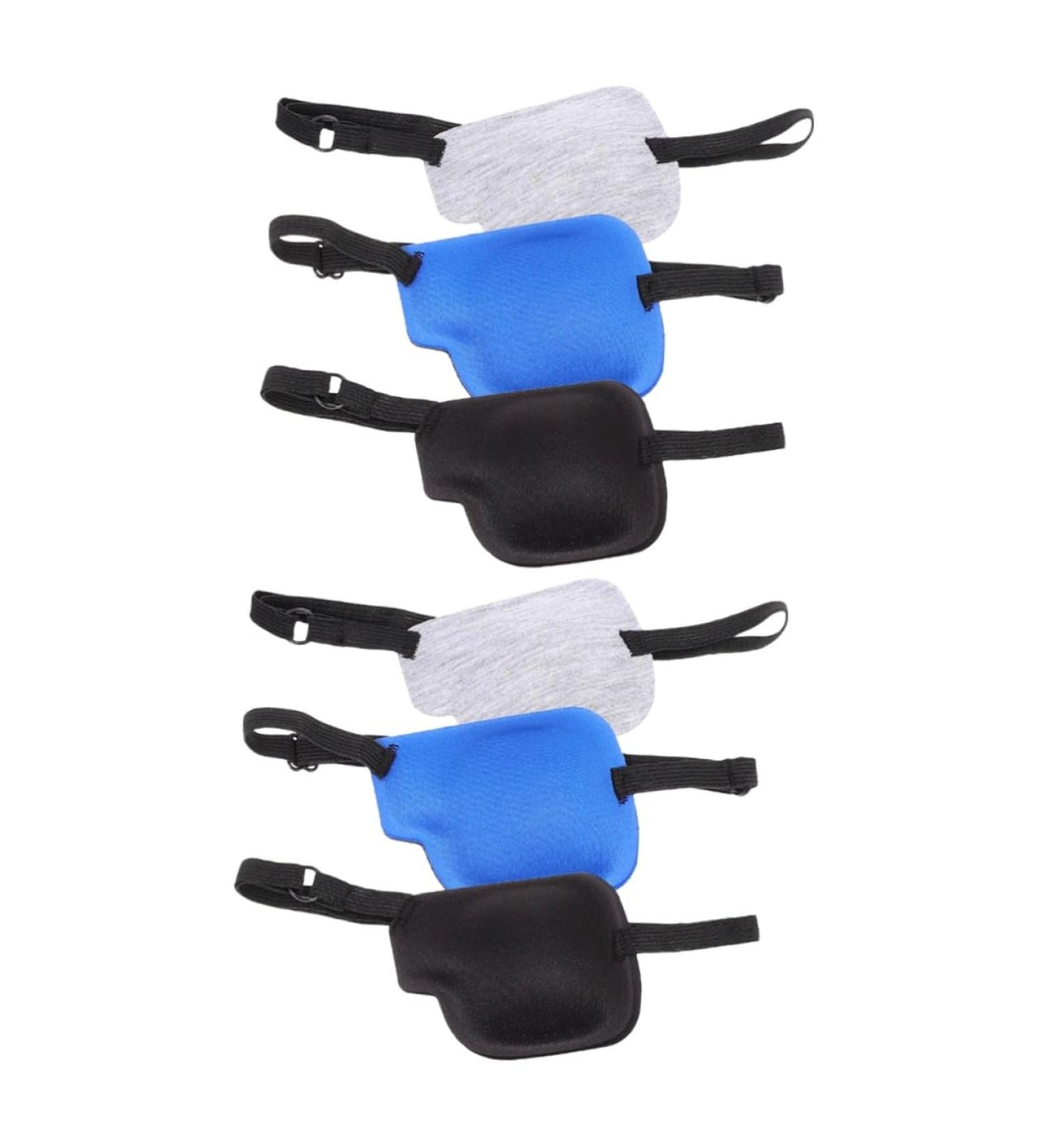 ORFOFE 6 Pcs Single Eye Mask Small Eye Protector Adjustable Eye Cover Lazy Eye Glasses Eye Patch Polyester - Buy Online on SooperMarket.com