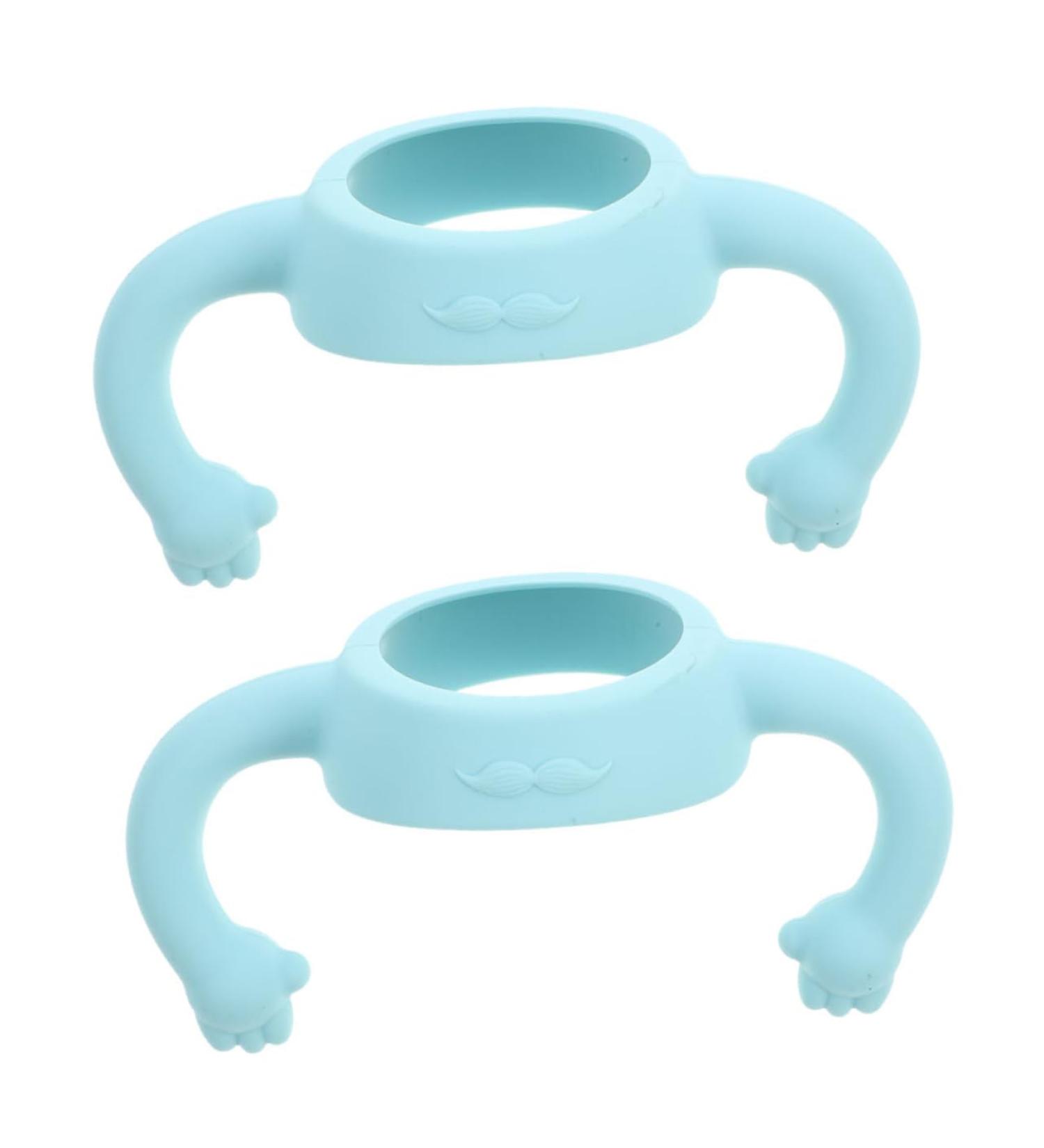 Vaguelly 2pcs Bottle Handle Milk Bottle Grips Silicone Bottle Grip Bottle Grip Milk Bottle Accessories Bottle Grip Bottle Grip Child Feeding Bottle Silica Gel Feeder 14.00X5.00X5.00CM Sky-blue - Buy Online on SooperMarket.com