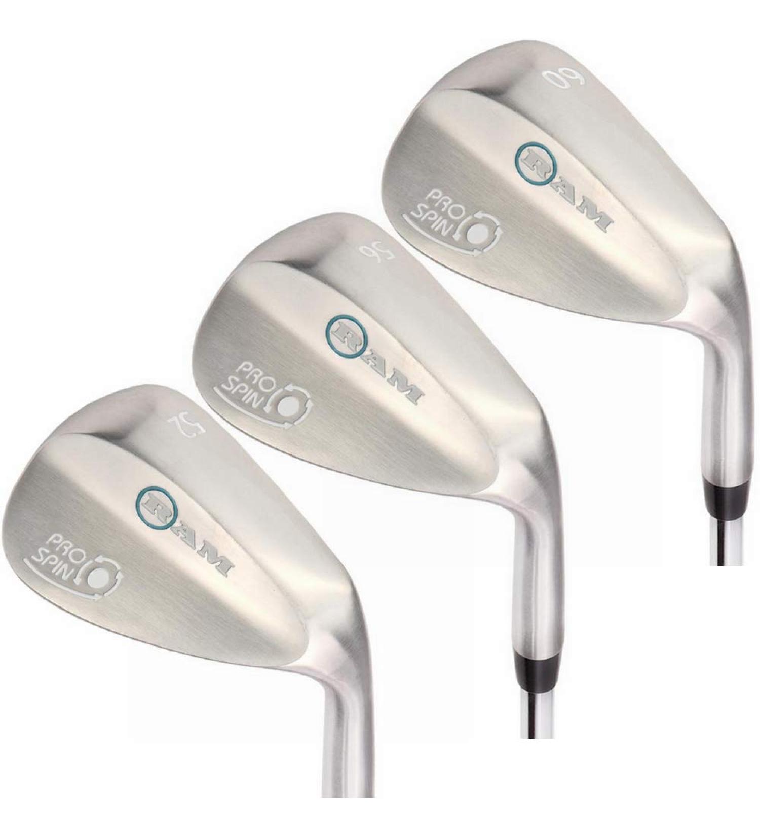 Ram Golf Pro Spin 3 Wedge Set - 52 Gap 56 Sand 60 Lob Wedges - Ladies RH Graphite Shaft - Buy Online on SooperMarket.com