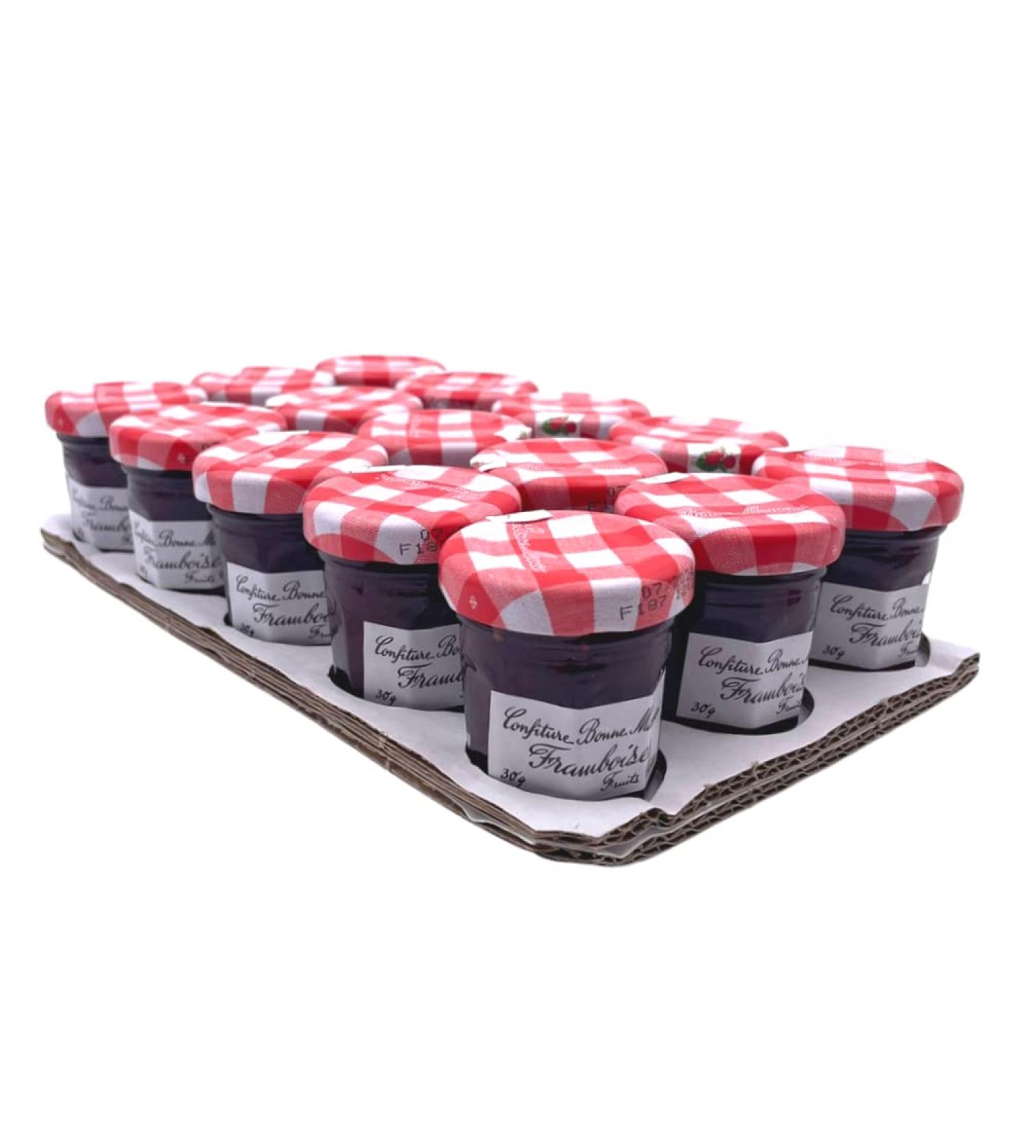 Bonne Maman Raspberry Mini Jam 15 x 30g - Buy Online on SooperMarket.com
