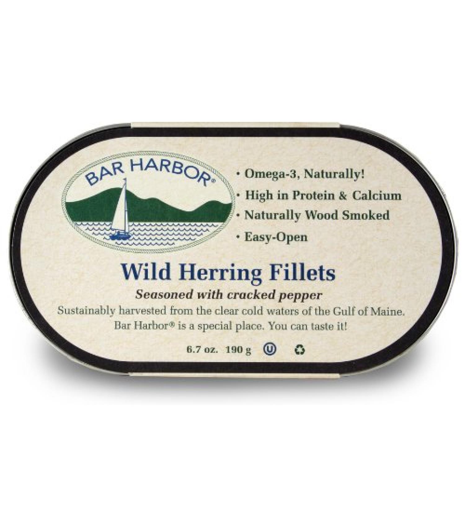 Bar Harbor All Natural Smoked Herring Cracked Pepper oz, 6.7 Ounce 6.7 Ounce (Pack of 1) Cracked Pepper
