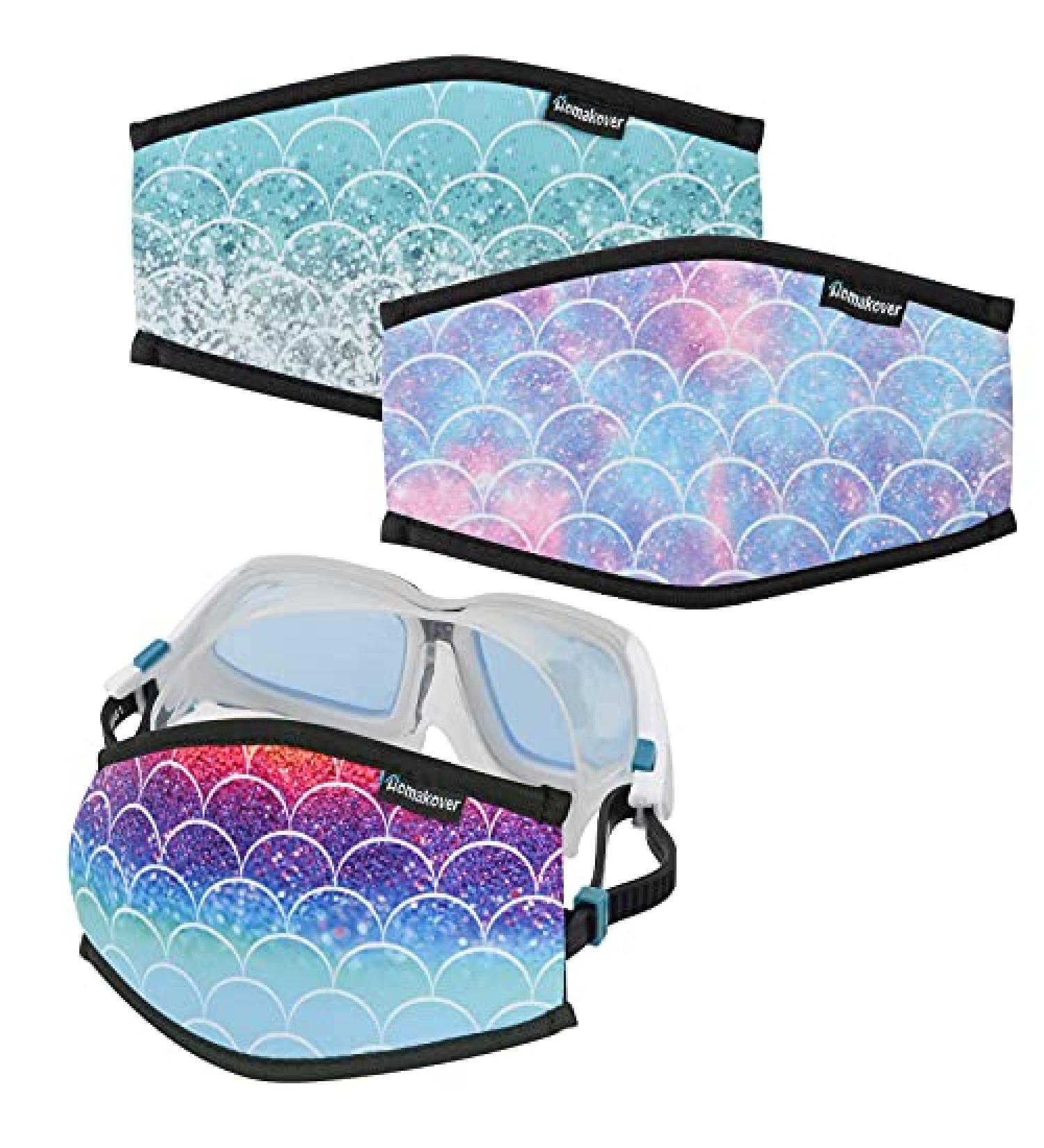 Reflective Neoprene Mask Strap Cover for Dive & Snorkel Masks - Hair Protector Wrap for Water Sports - Buy Online on SooperMarket.com