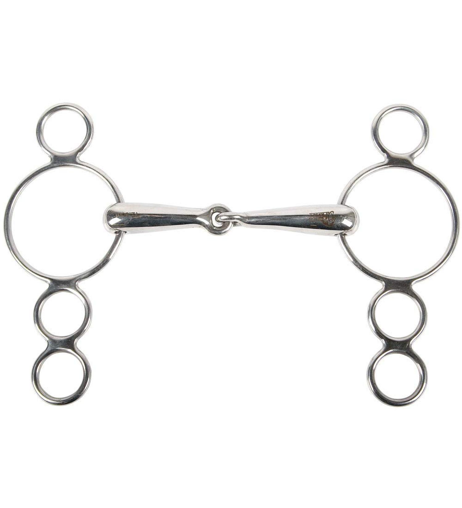 Harry's Horse four-ring bridle with 3 additional rings 19mm size:13.5
