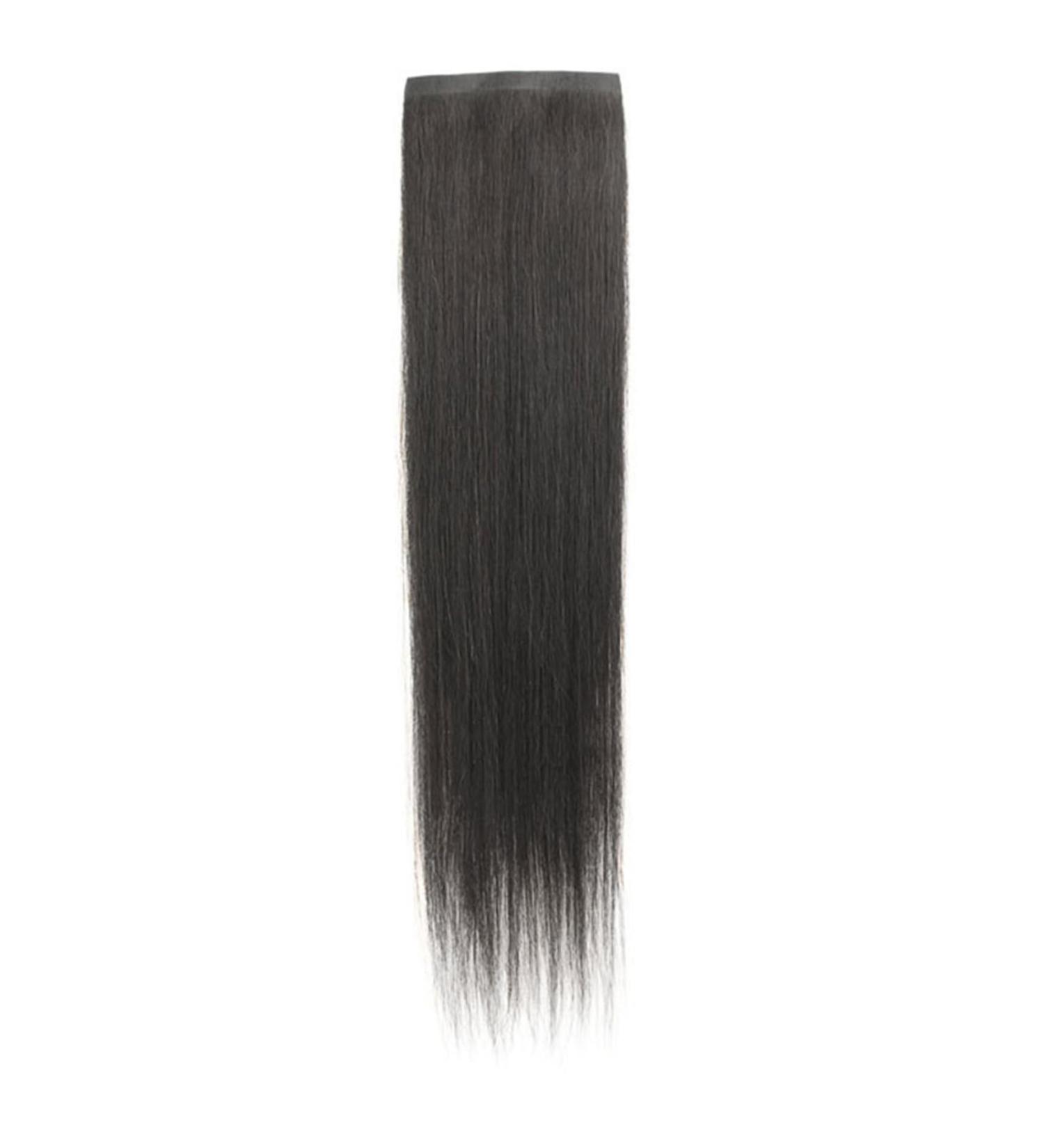 1PC Tape Hair Extensions Human Hair Black Hair Extensions Clip In 15.8'' Human Hair Extensions Real Human Hair Extensions Tape Invisible Straight Hair Pieces for Long Hair Women - Buy Online on SooperMarket.com