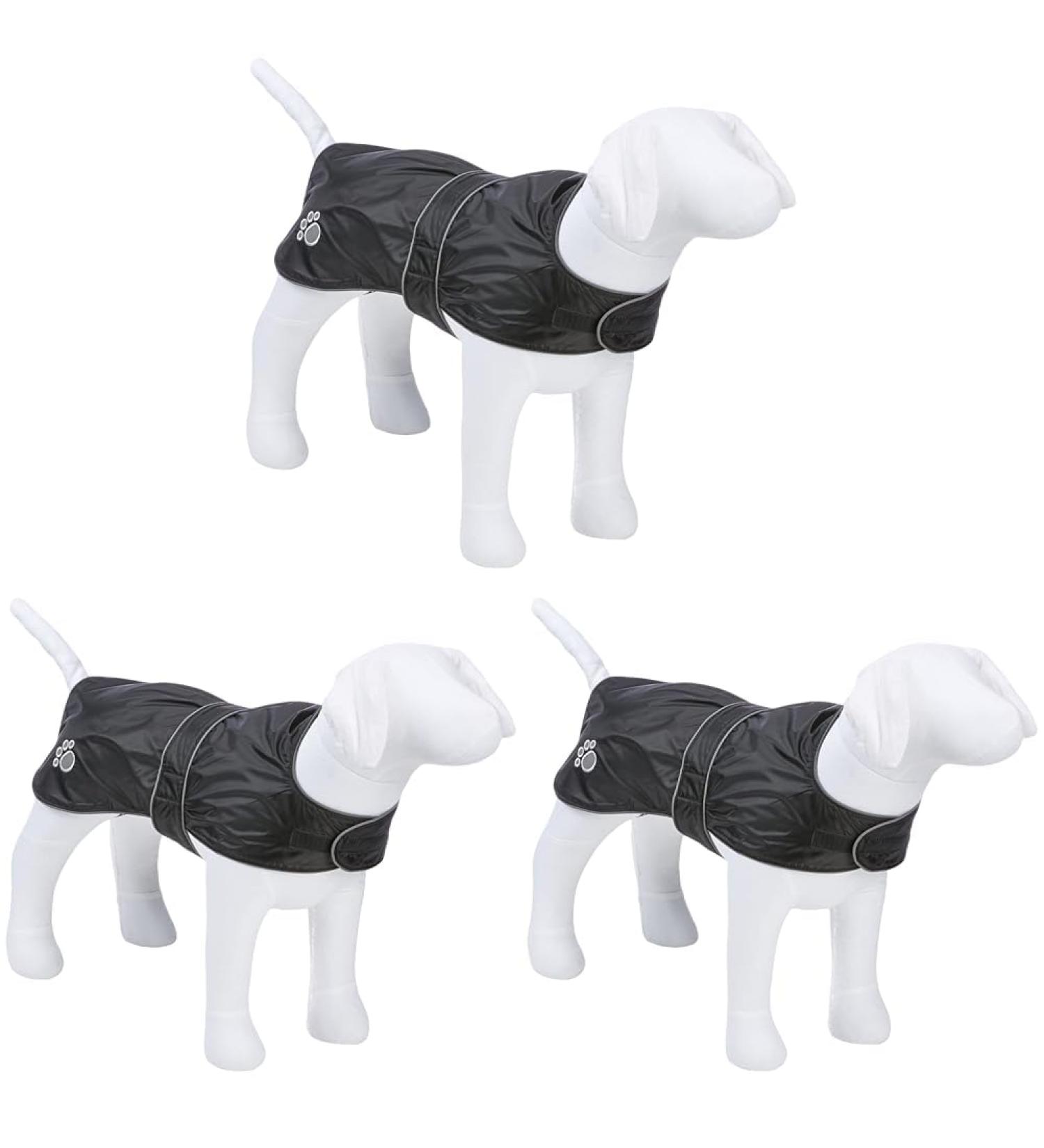 Trixie 30515 Orl ans Coat for Dogs - Black M (45 cm) Pack of 3 | International Shipping Available - Buy Online on SooperMarket.com