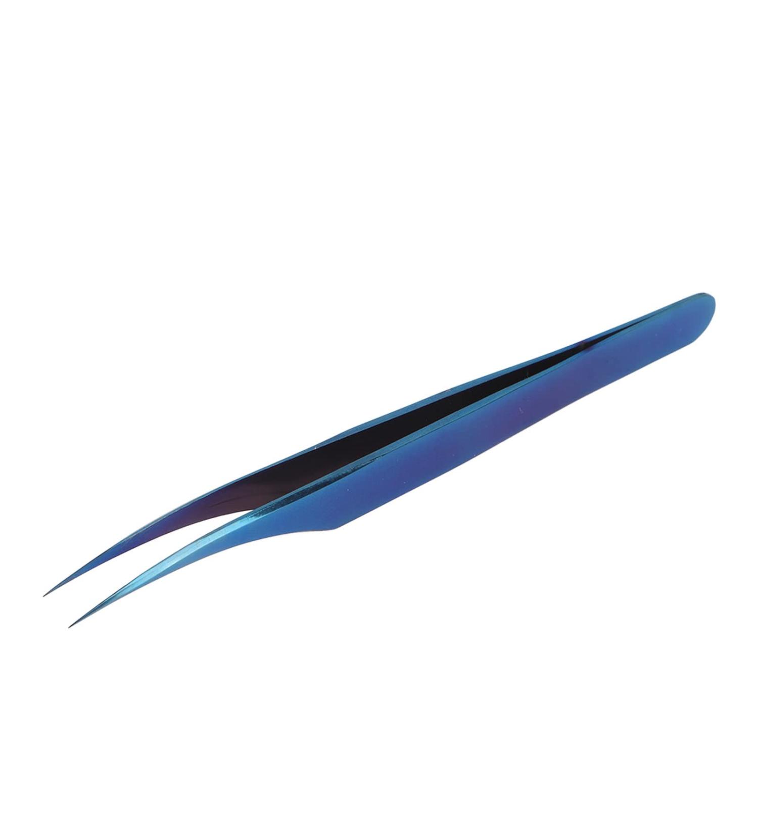 Professional Ergonomic Stainless Steel Eyelash Tweezers - Precision Small Curved Nail Art Tools for Artists - International Shipping - Buy Online on SooperMarket.com