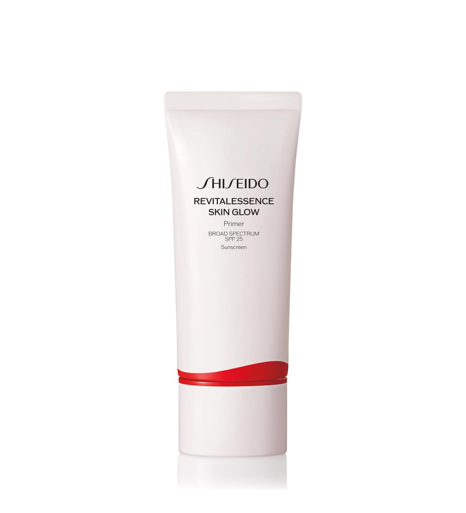 Shiseido RevitalEssence Skin Glow Primer SPF 25 - Hydrating Primer for Instant Glow | Non-Comedogenic & All Skin Types | 30 mL - Buy Online on SooperMarket.com