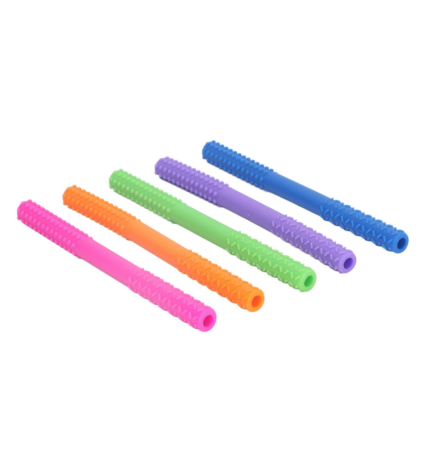 Toddler Teething Sticks - Tear Resistant Silicone Teething Toys for ADHD Babies (Type A) - Buy Online on SooperMarket.com