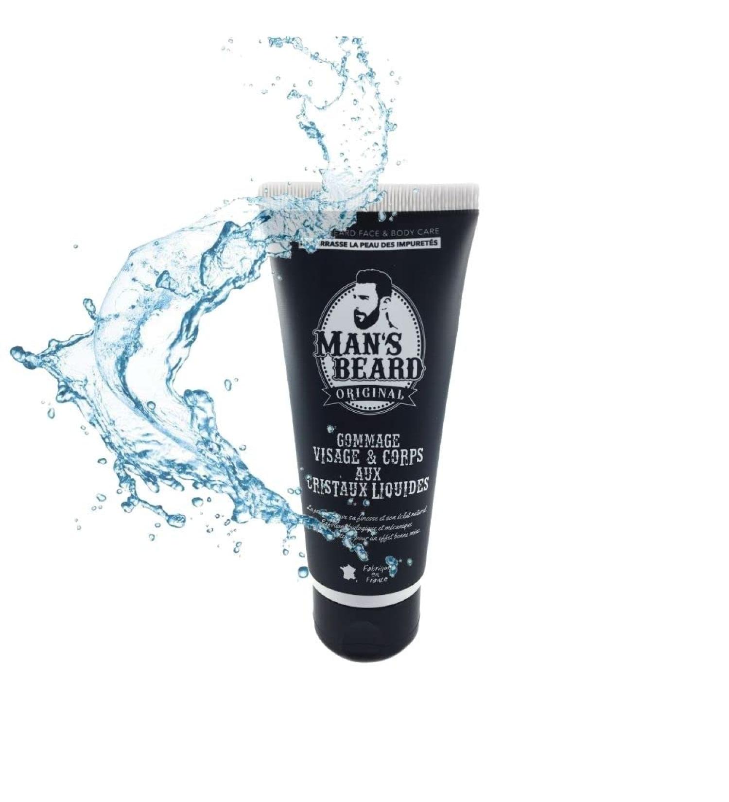 Mans Beard Peeling Scrub 100ml - Face & Body Exfoliator | French Skin Care for Clean Impurity-Free Skin - Buy Online on SooperMarket.com