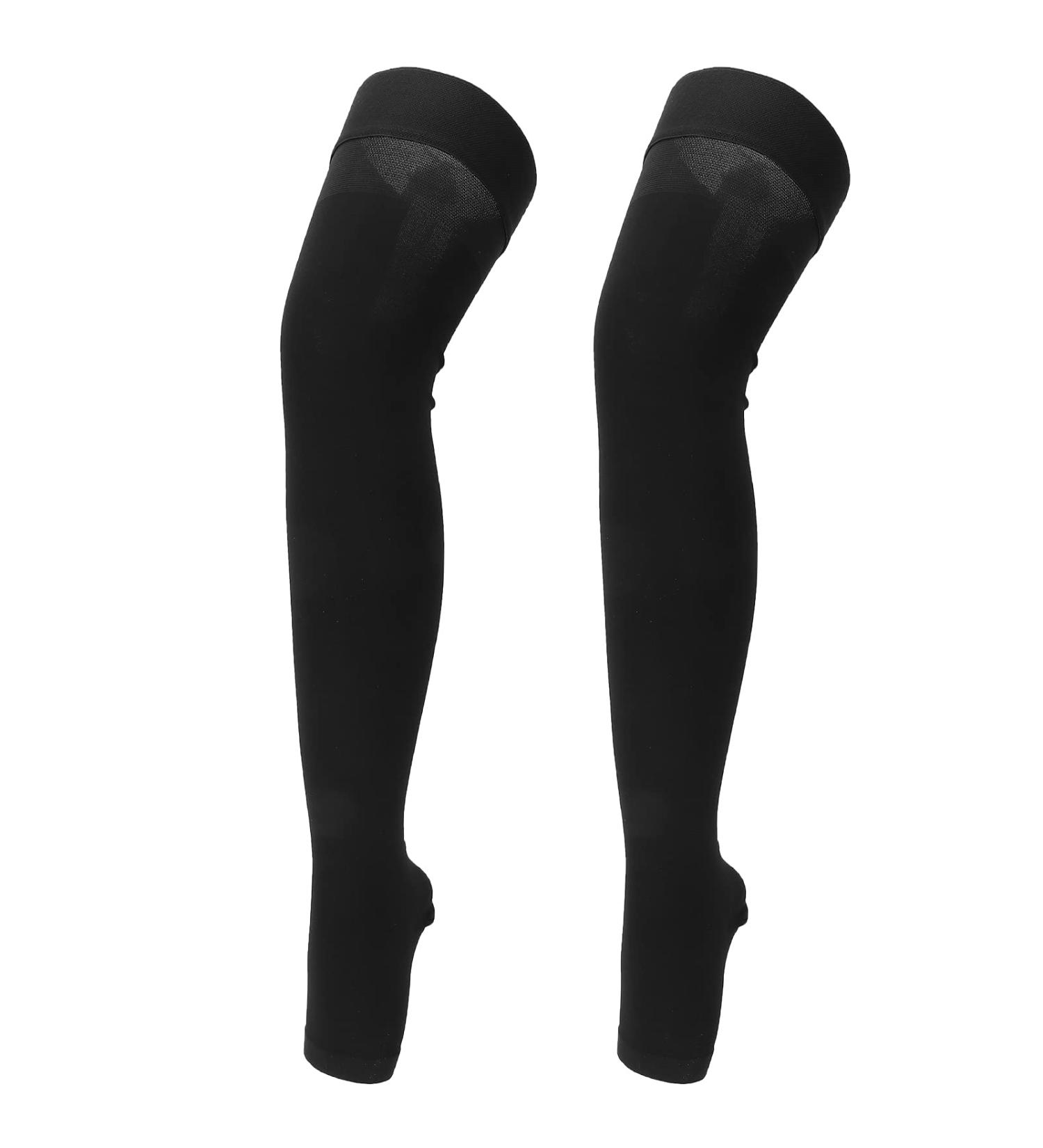 Toeless Compression Stockings - Skin-Friendly Elastic & Comfortable for All-Day Use (L) | International Shipping - Buy Online on SooperMarket.com