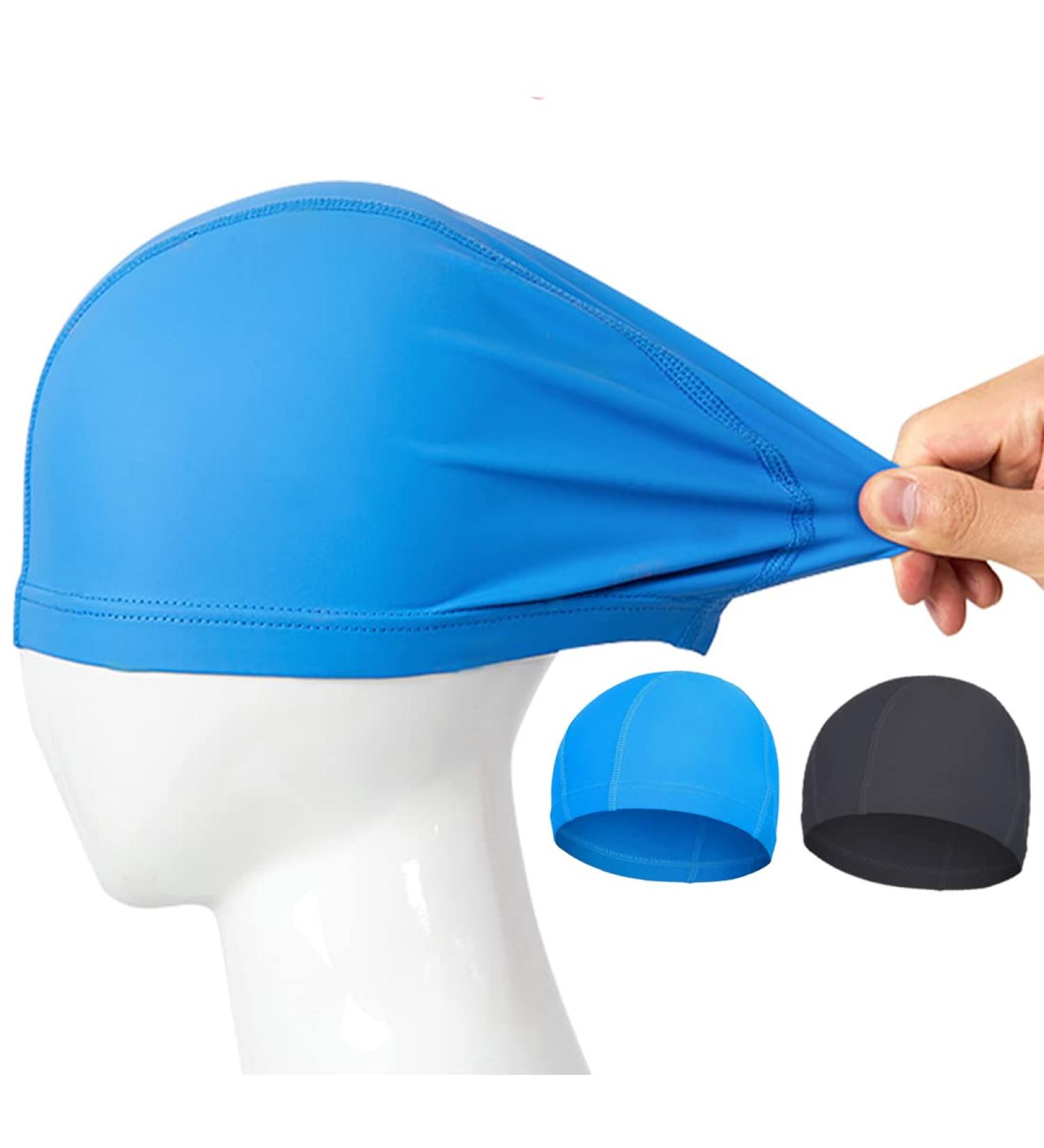 Buy Comfortable Bathing Caps for Kids & Adults - 2-Pack Elastic Swim Caps with Earplugs & Nasal Clip - Buy Online on SooperMarket.com