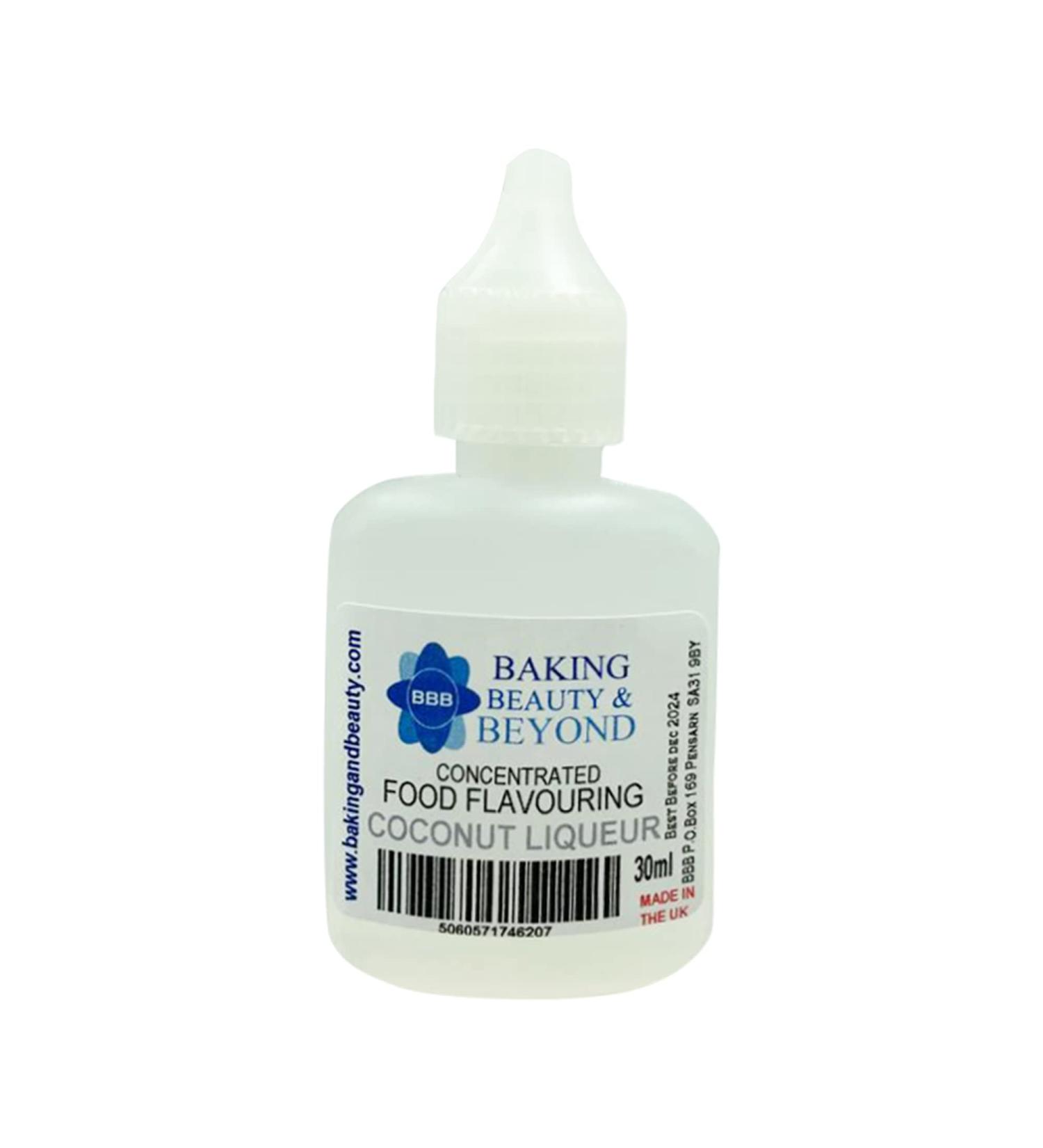 Baking Beauty and Beyond Concentrated Food Flavouring Oil - Dozen of Professional Quality Food Grade Flavours Oil for Candy Making Baking Cooking Lip Balm and Lip Gloss - Coconut Liqueur (30ml) - Buy Online on SooperMarket.com