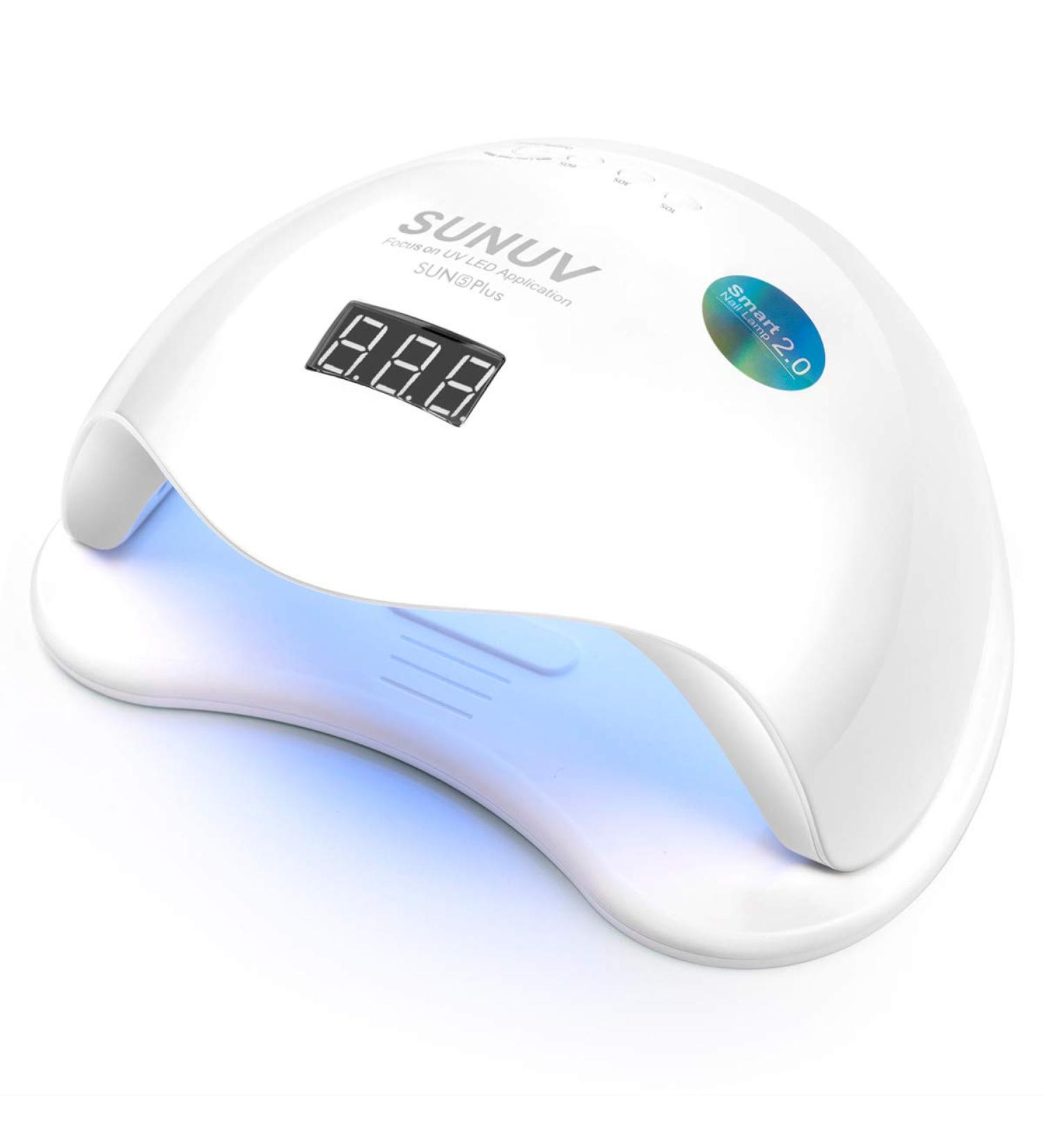 SUNUV 48W UV LED Nail Lamp for Gel Polish Manicure and Pedicure - Professional Dryer with Sensor and 4 Timers - Valentine Gift for Girls Women - Buy Online on SooperMarket.com