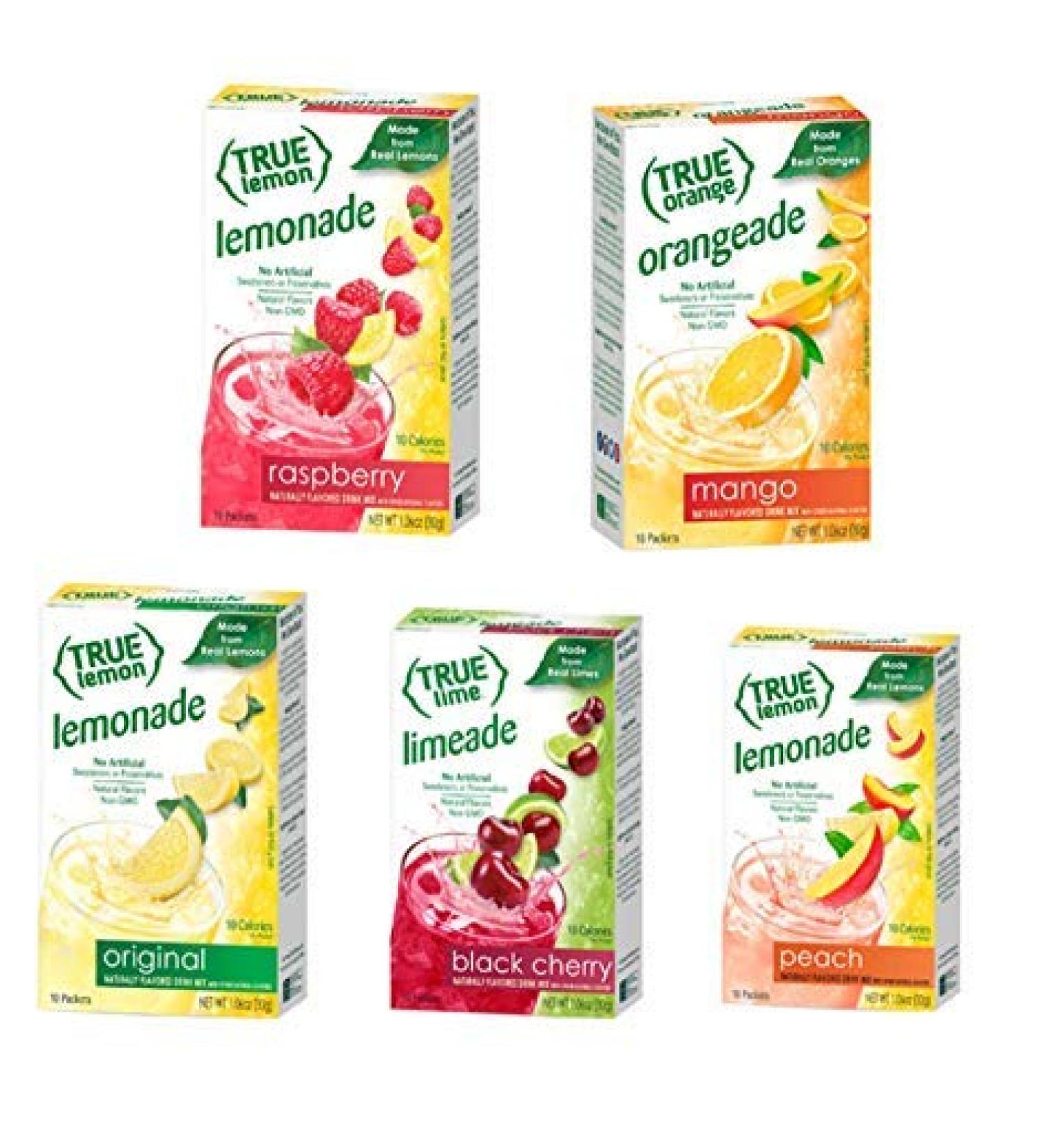 True Lemon Assorted Beverage & Lemonade Drink Mixes 10 Ct - Pack of 5 - 1.06oz - Buy Online on SooperMarket.com