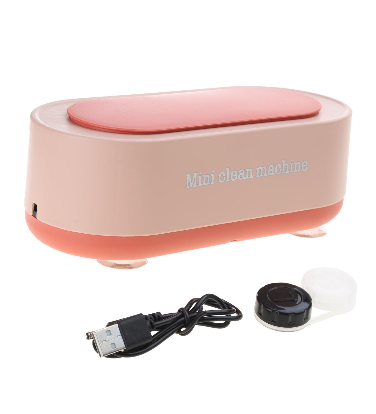 HNsdsvcd Ultrasonic Wash Cleaner Cleaning Machine Supplies Portable For Jewelry Glasses Watch Small Clean Tool Wash Cleaner Pink Charging - Buy Online on SooperMarket.com