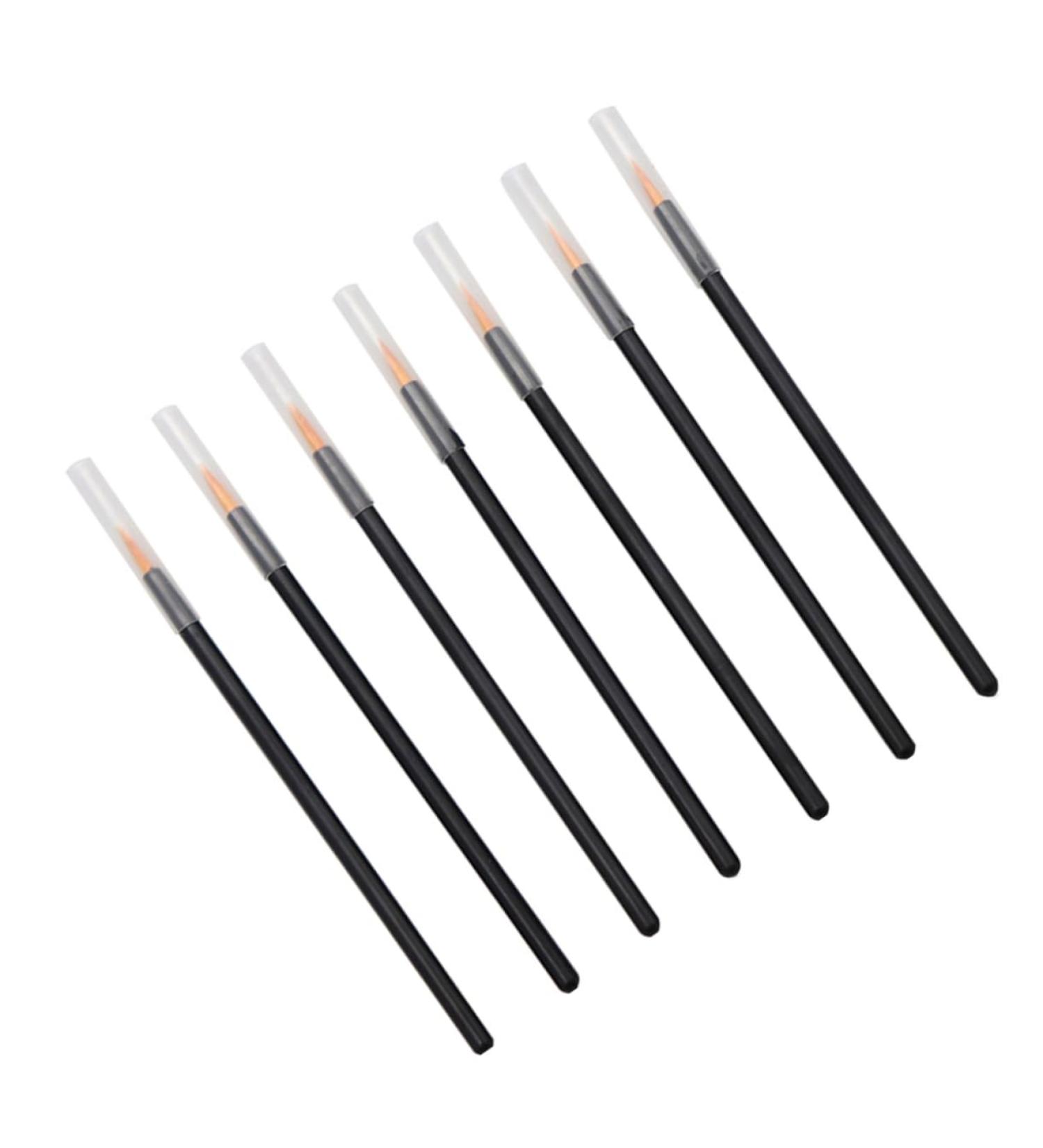 PLAFOPE 100pcs Eyeliner Eyeliner Small Eyeliner Brush Lip Liner Marker Liner Makeup Brush Orange - Buy Online on SooperMarket.com