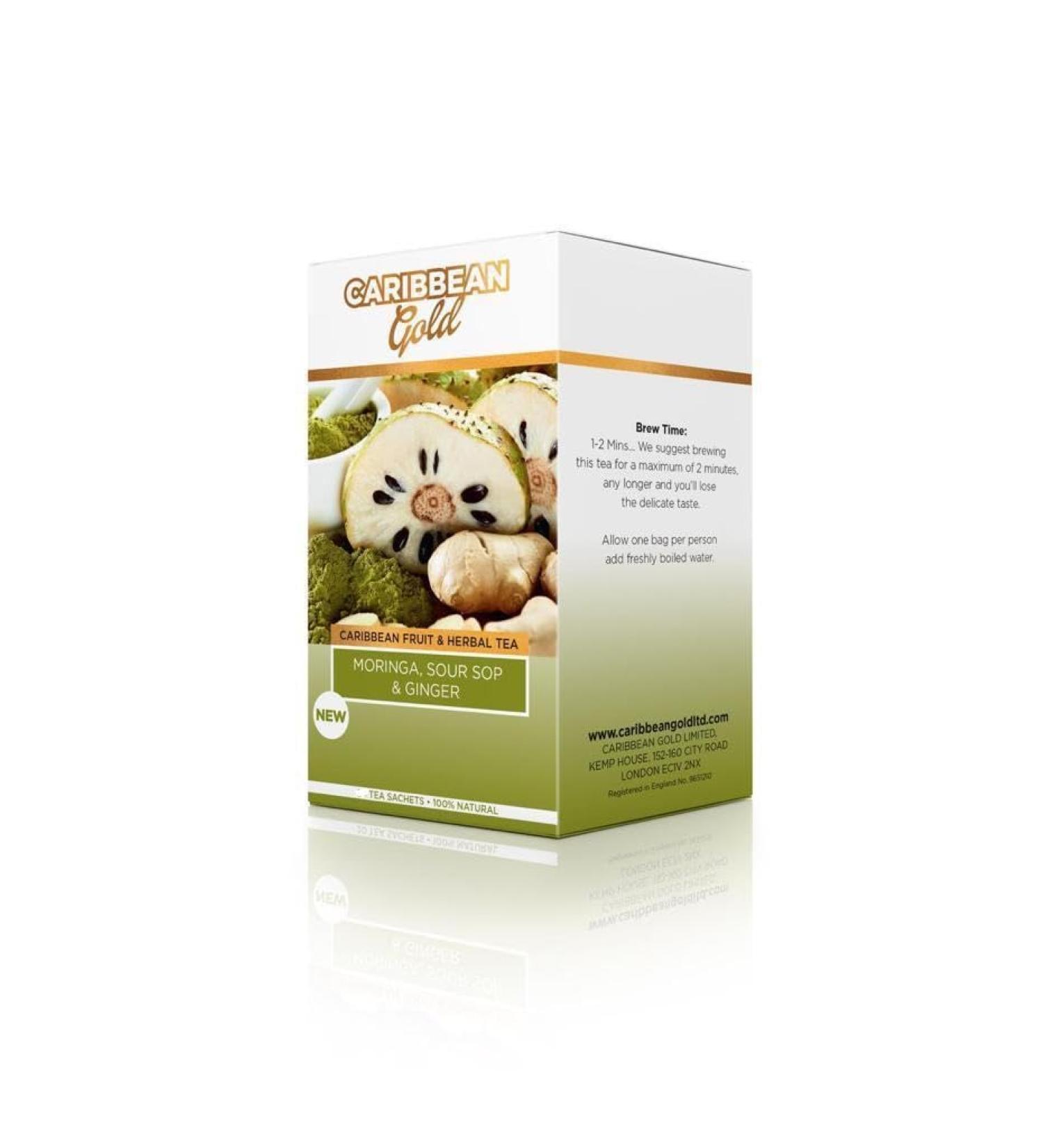 Grehge Fruit and Herbal Teas (Moringa Sour Sop & Ginger) - Buy Online on SooperMarket.com