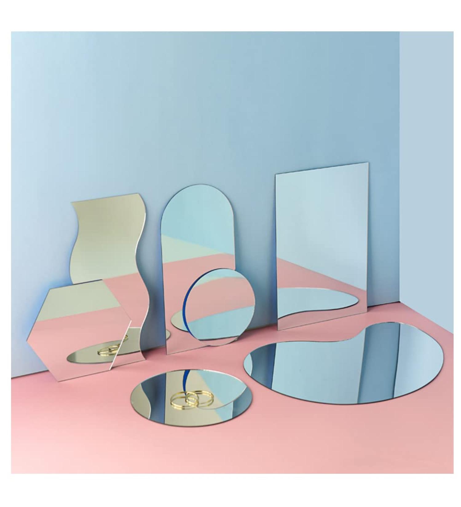 GISELA D Acrylic Mirror Reflection Board Set - 7Pcs Photo Background Props for Photography Ornaments and Reflective Displays - Buy Online on SooperMarket.com