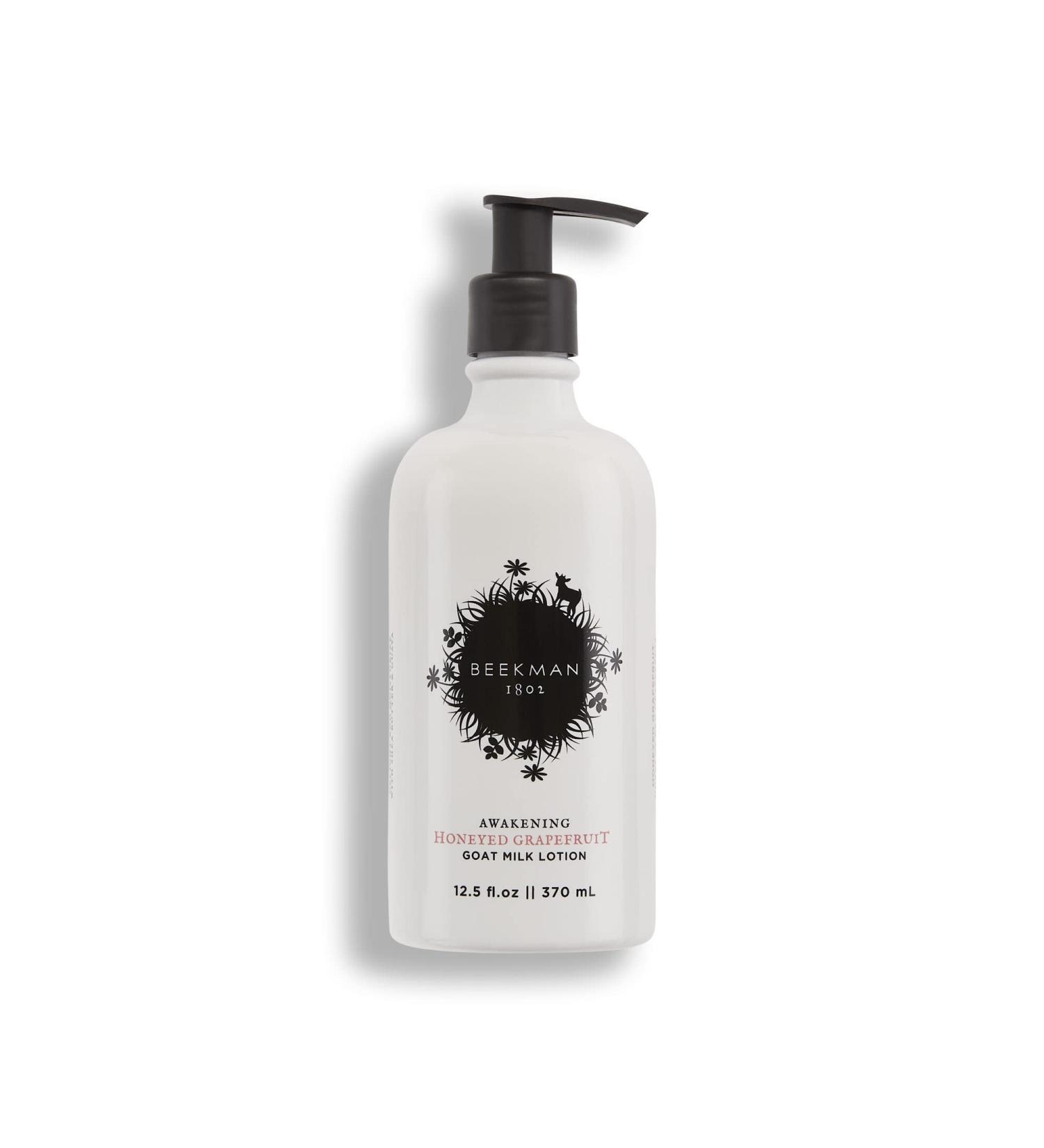 Beekman 1802 Goat Milk Lotion 12.5 oz - Hydrating Honeyed Grapefruit Body Lotion for Sensitive Skin - Cruelty-Free & Exfoliating - Buy Online on SooperMarket.com