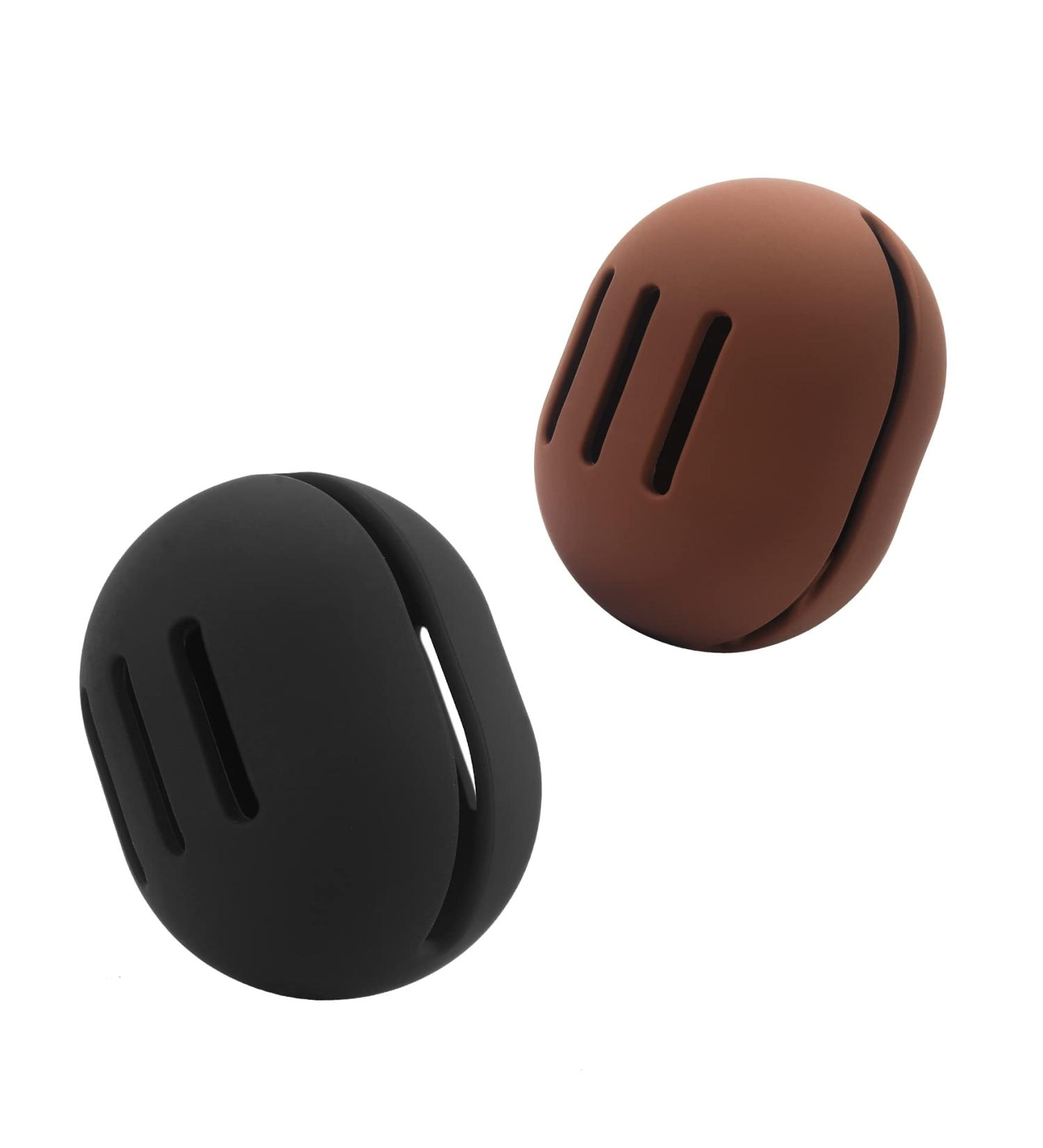 FERYES 2 PCS Makeup Sponge Holder - Silicone Beauty Blender Case for Travel | Black & Brown Makeup Sponge Organizer - Buy Online on SooperMarket.com
