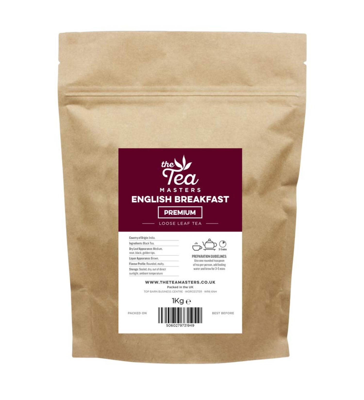The Tea Masters Premium Breakfast Loose Leaf Tea 1kg - Pack of 1 - Buy Online on SooperMarket.com
