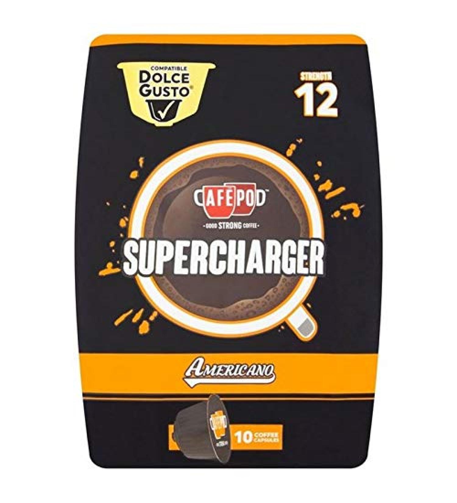 2X CafePod Dolce Gusto Compatible Supercharger 10 per Pack