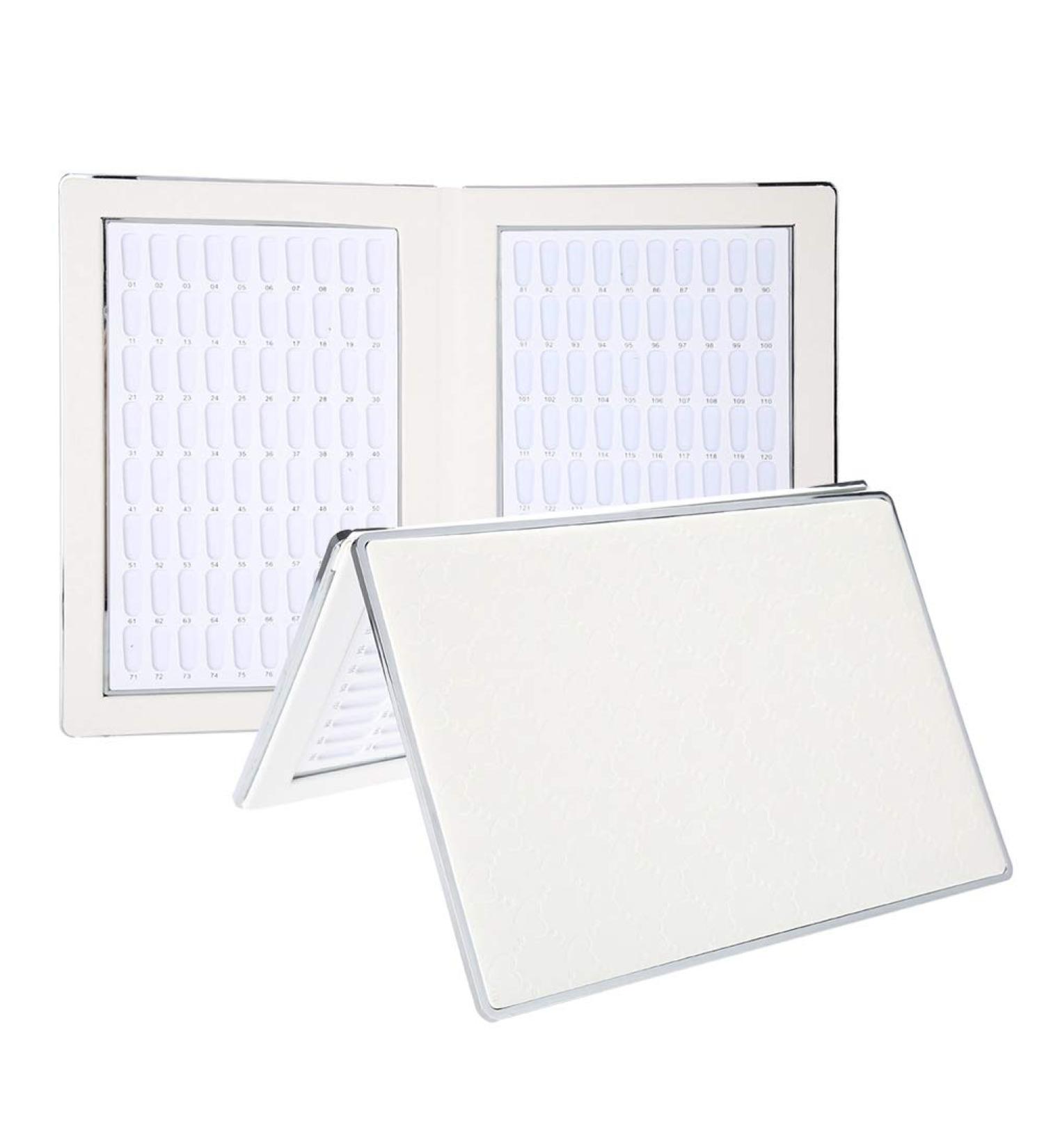 Nail Display Chart 160 Slots Nail Gel Polish Organizer Color Card Nail Polish Color Display Chart Book Nail Swatch Book Nail Art Practice Card(White) - Buy Online on SooperMarket.com