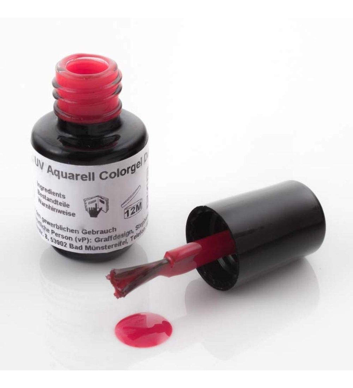 4.5 ml UV watercolor color - dark red