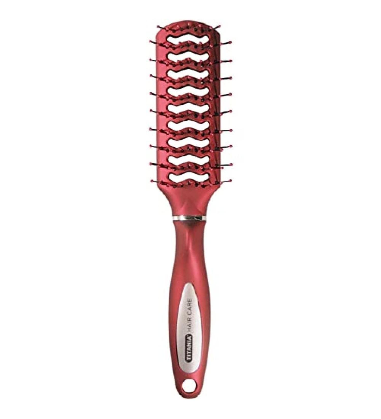 TITANIA double tunnel brush 9-row red 1 pack (1 x 89 g)