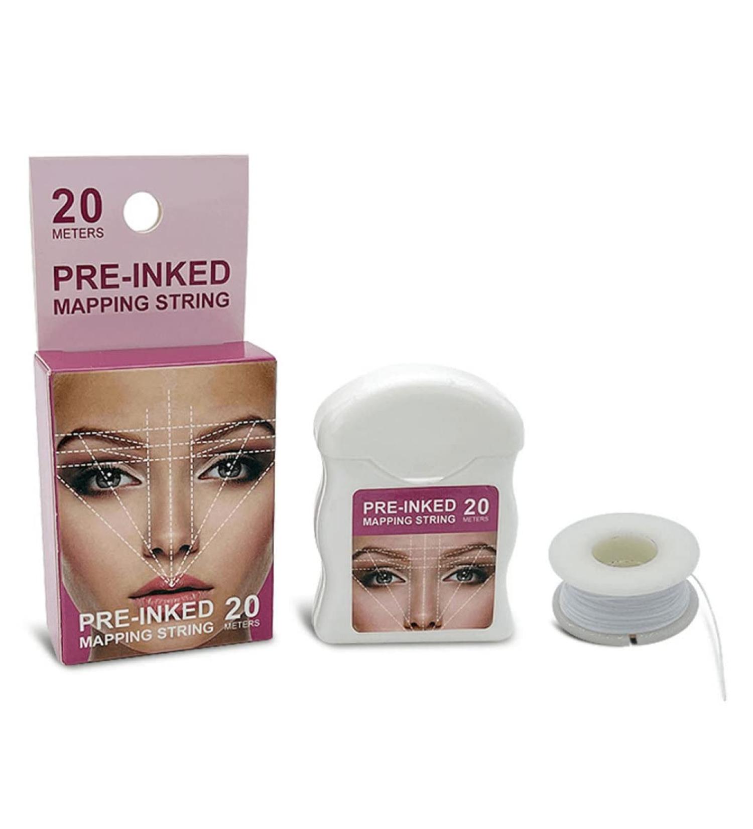 Eyebrow Mapping String Pre-Inked Microblading Mapping String Microblading Brows String Supplies Eyebrow Tool White - Buy Online on SooperMarket.com