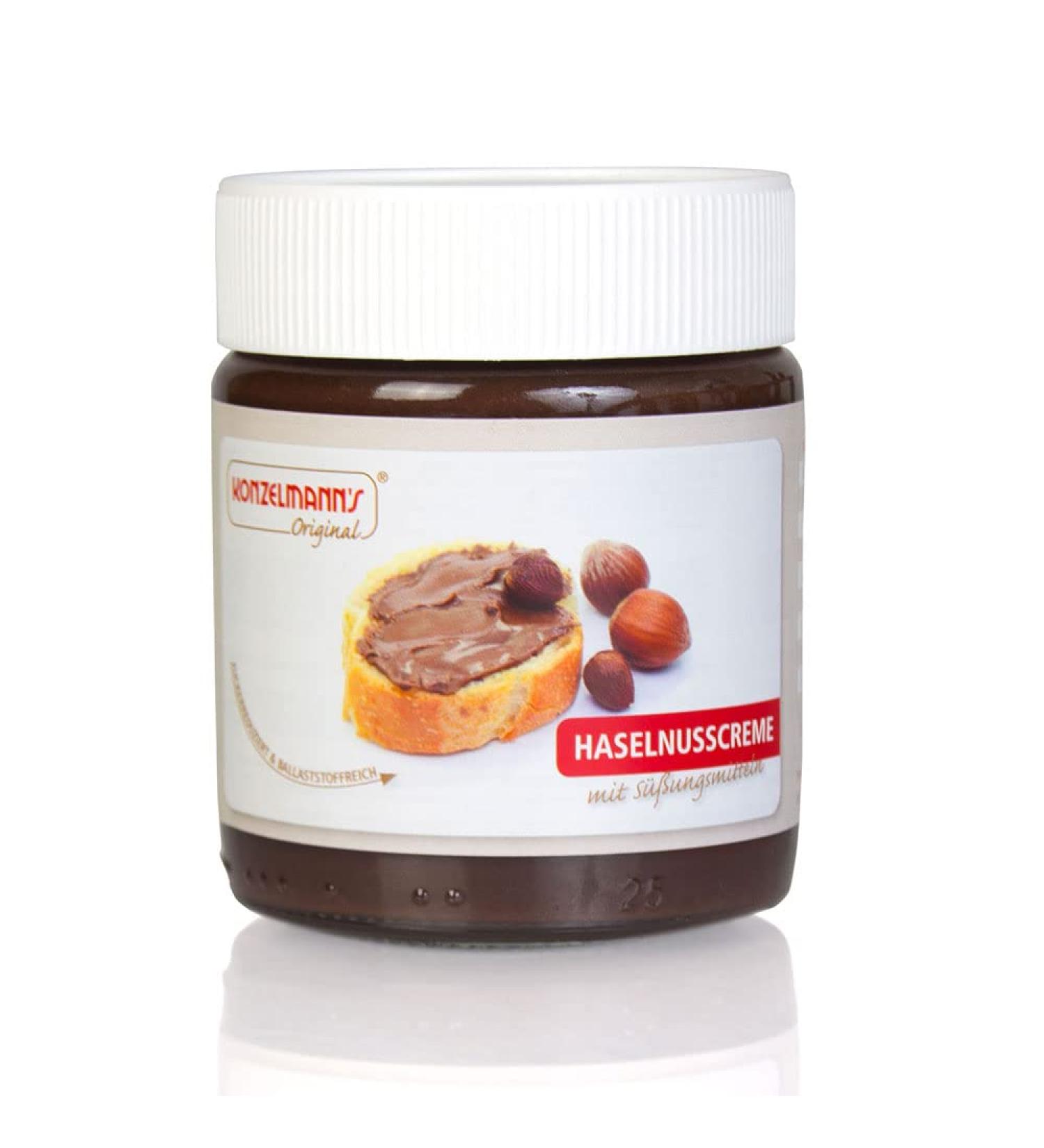 Buy Konzelmann's Original Hazelnut Cream 6x250g - Delicious Low-Calorie Breakfast Spread with Erythritol - Premium Quality Ingredients - Shop Internationally! - Buy Online on SooperMarket.com