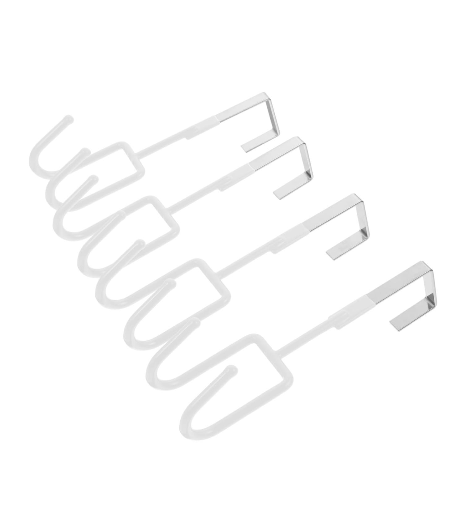 CHILDWEET Wall Coat Hanger 4pcs Wall Mounted Hooks Wall Mount Hooks Door Hanger Hook Door Hook Towel Organizer 19X9X5CM White - Buy Online on SooperMarket.com