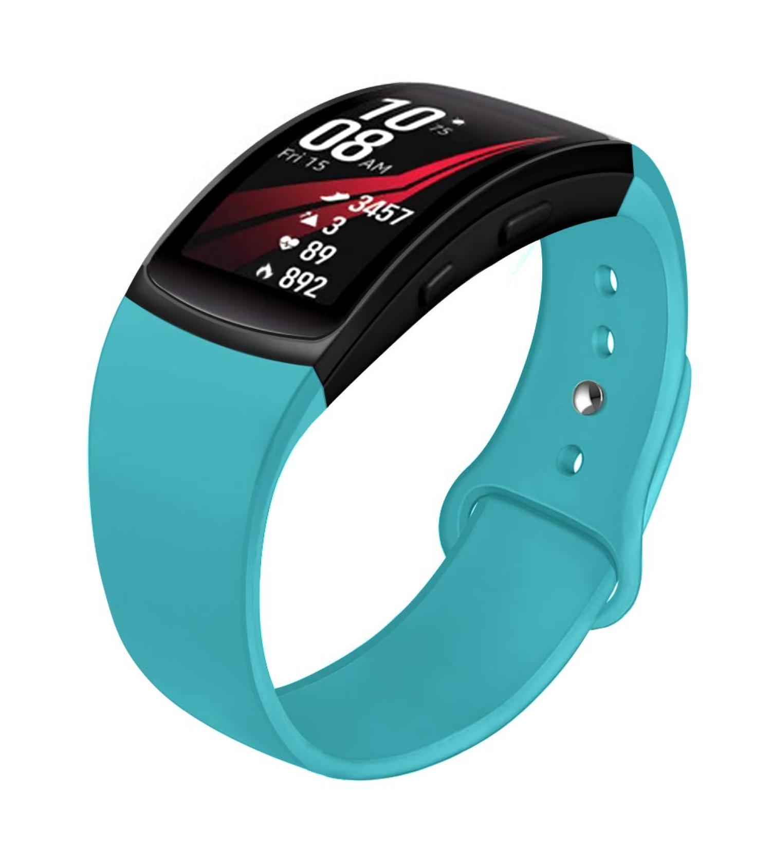 NAHAI Soft Silicone Replacement Bands for Samsung Gear Fit 2/Pro - Teal, Size L 6.8''-8.7 - Buy Online on SooperMarket.com