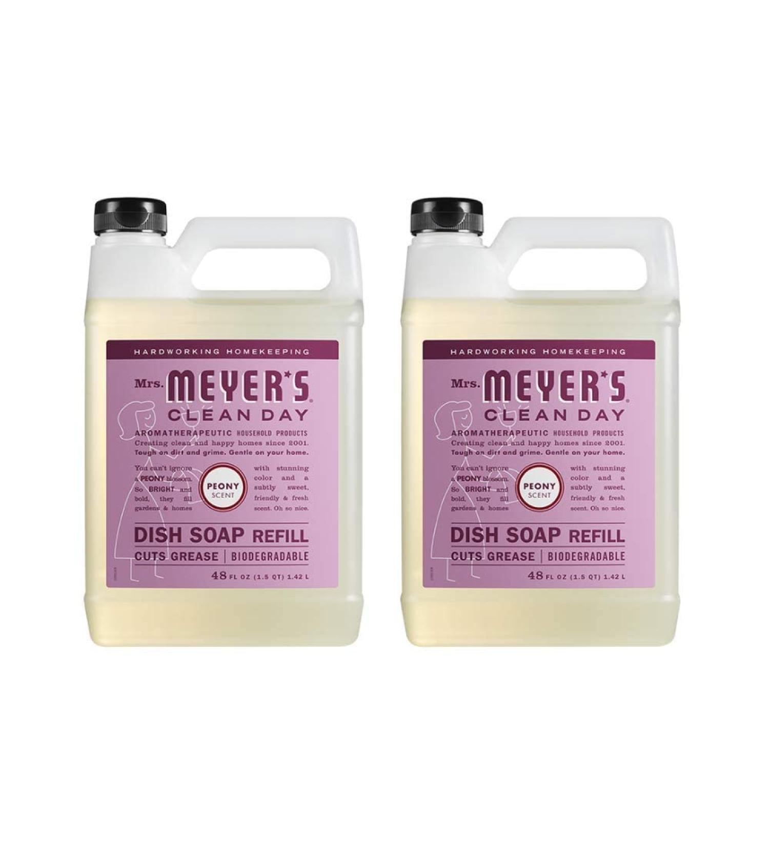 MRS. MEYER'S CLEAN DAY Liquid Dish Soap Refill Peony 48 FL Oz. (Pack of 2)